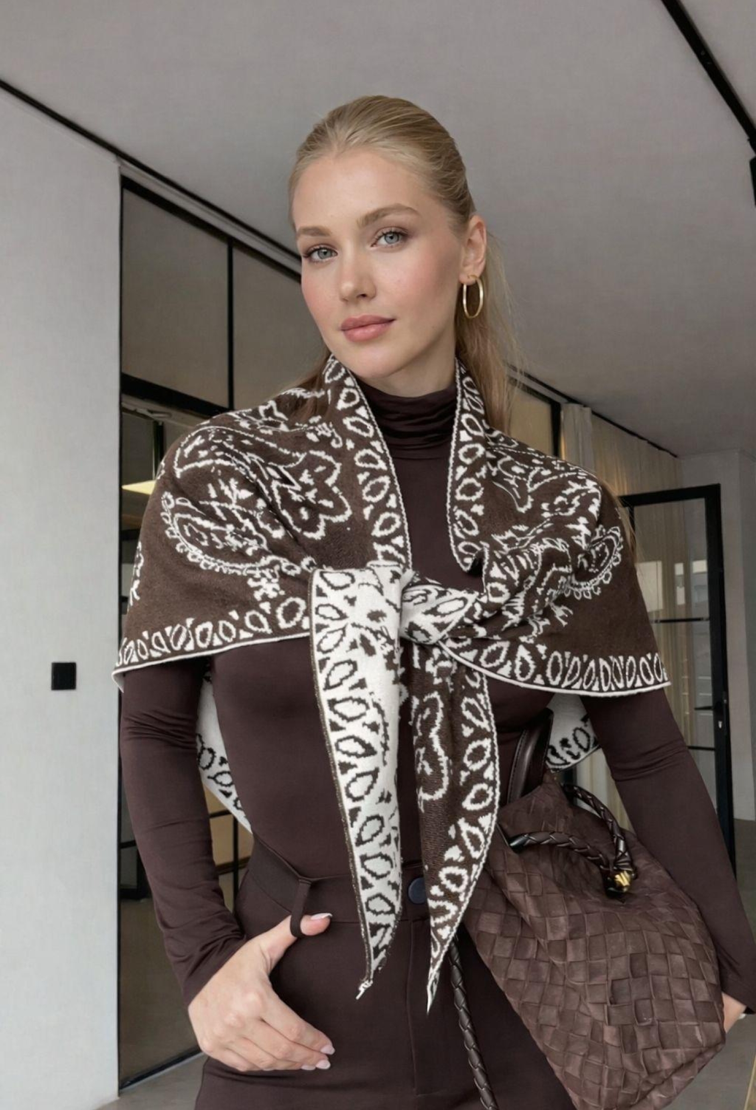 Ethnic Elegant Shawl With Paisley & Floral Patterns - Brand: Axesoire - Women & Kids, Baby Clothes Wholesale - TheBS Women