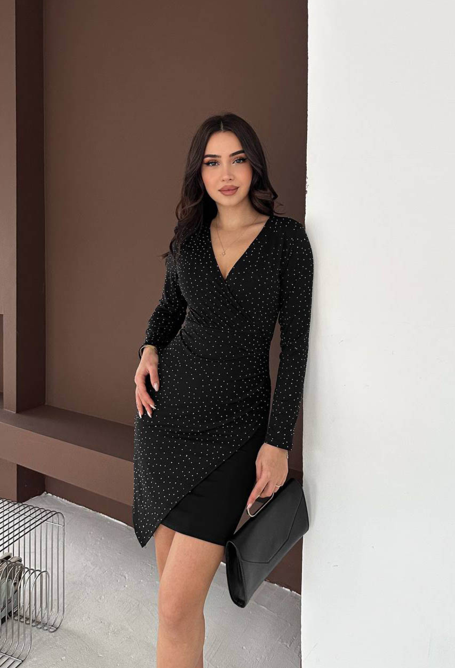 Sexy Elegant Formal Wrap Mini Dress - Brand: Mode Roy - Women & Kids, Baby Clothes Wholesale - TheBS Women