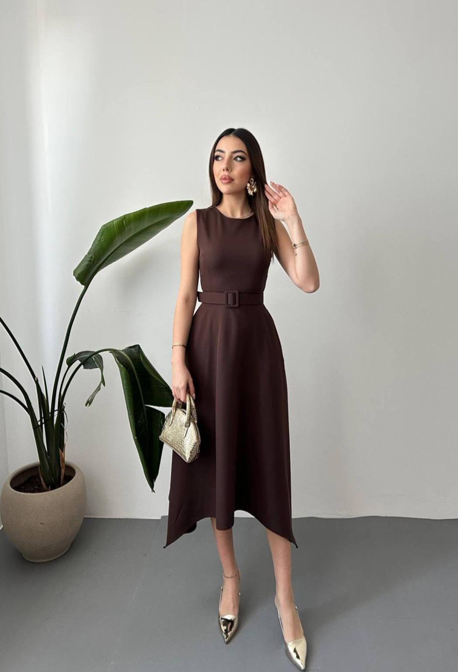 ElegantA-Line Midi Dress - Brand: Elisa - Women & Kids, Baby Clothes Wholesale - TheBS Women