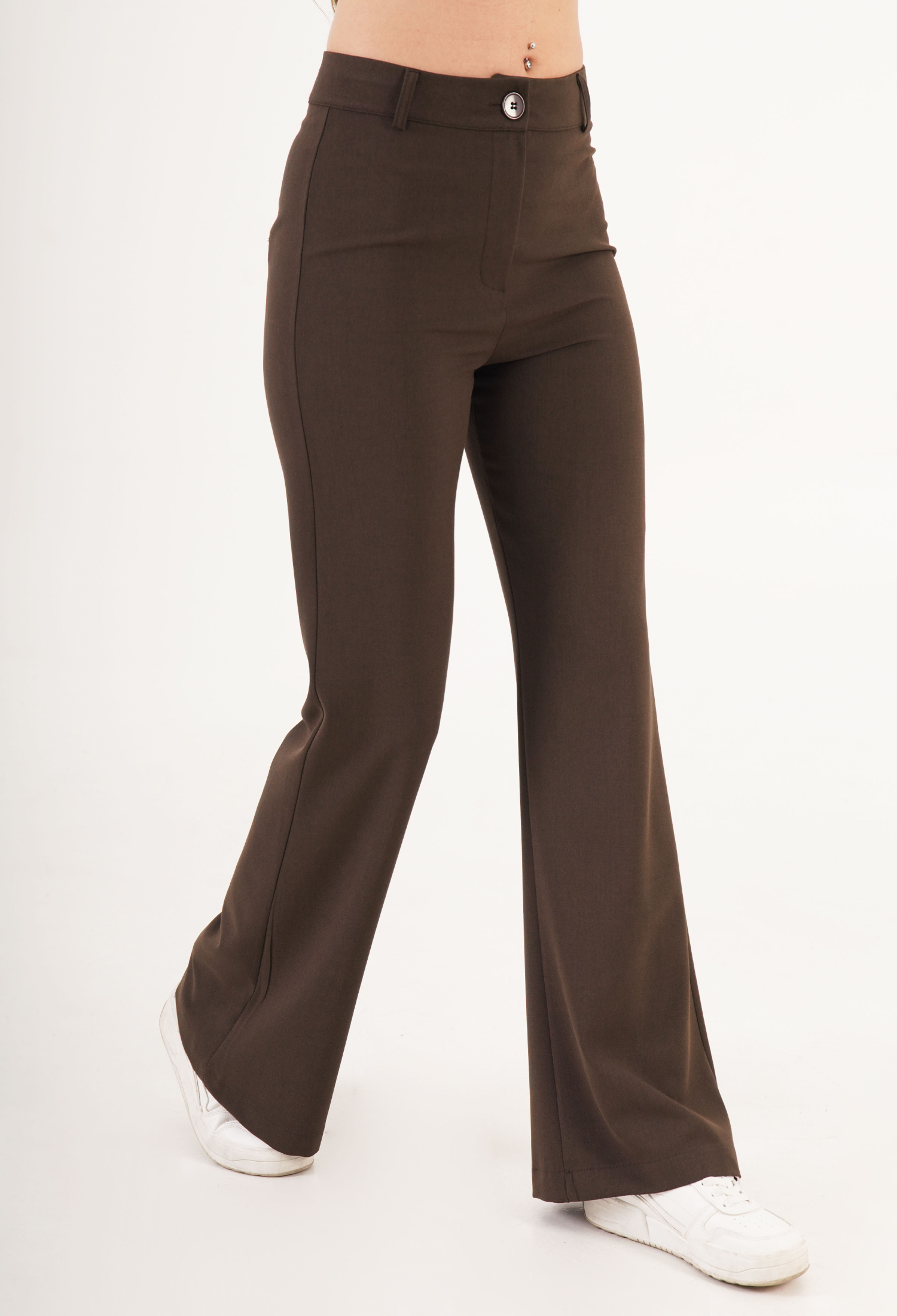 Flare Leg High Waist Tuxedo Pants - Brand: Lustrin - Women & Kids, Baby Clothes Wholesale - TheBS Women