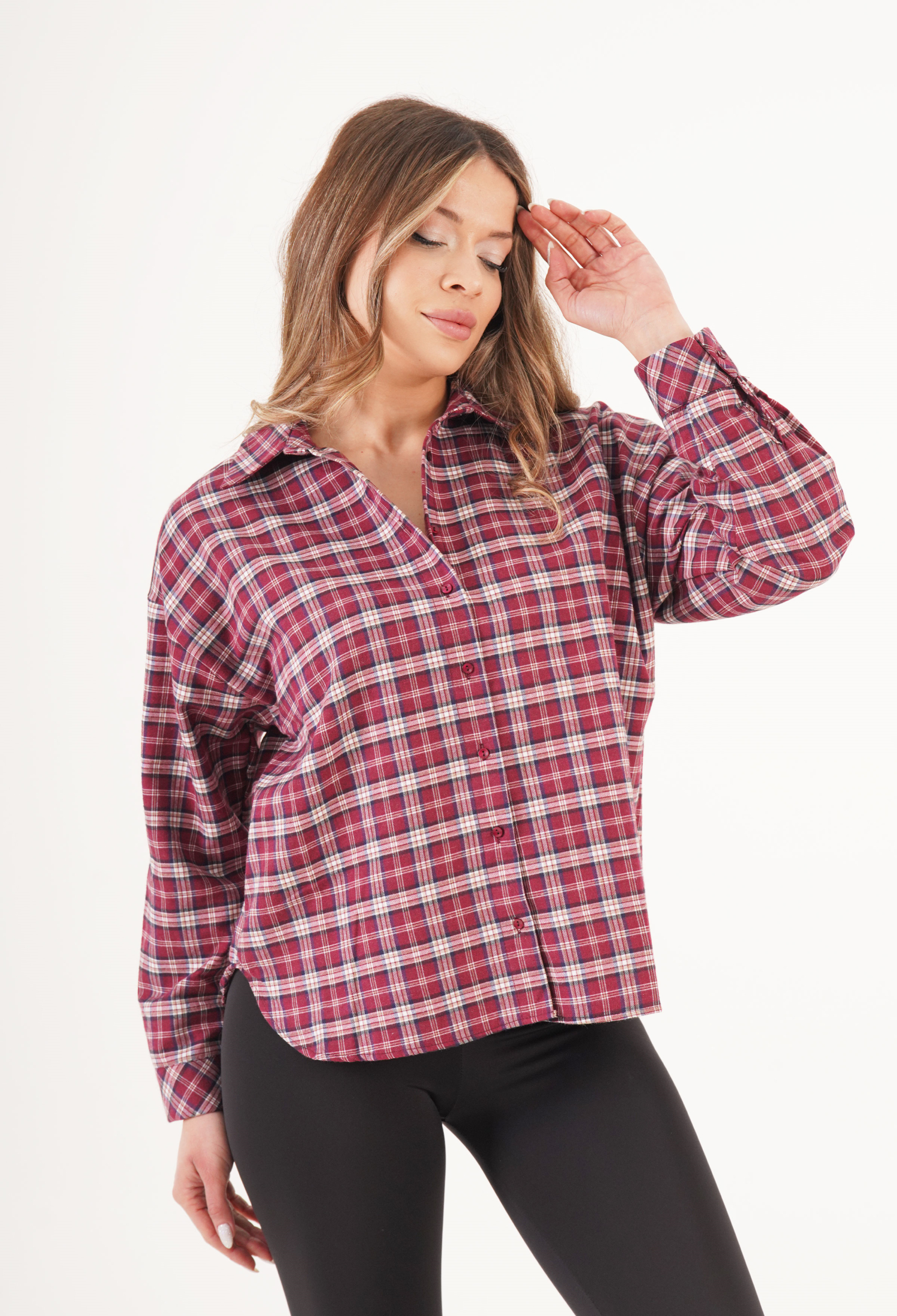 Checkered Casual Shirt - Brand: Lustrin - Women & Kids, Baby Clothes Wholesale - TheBS Women