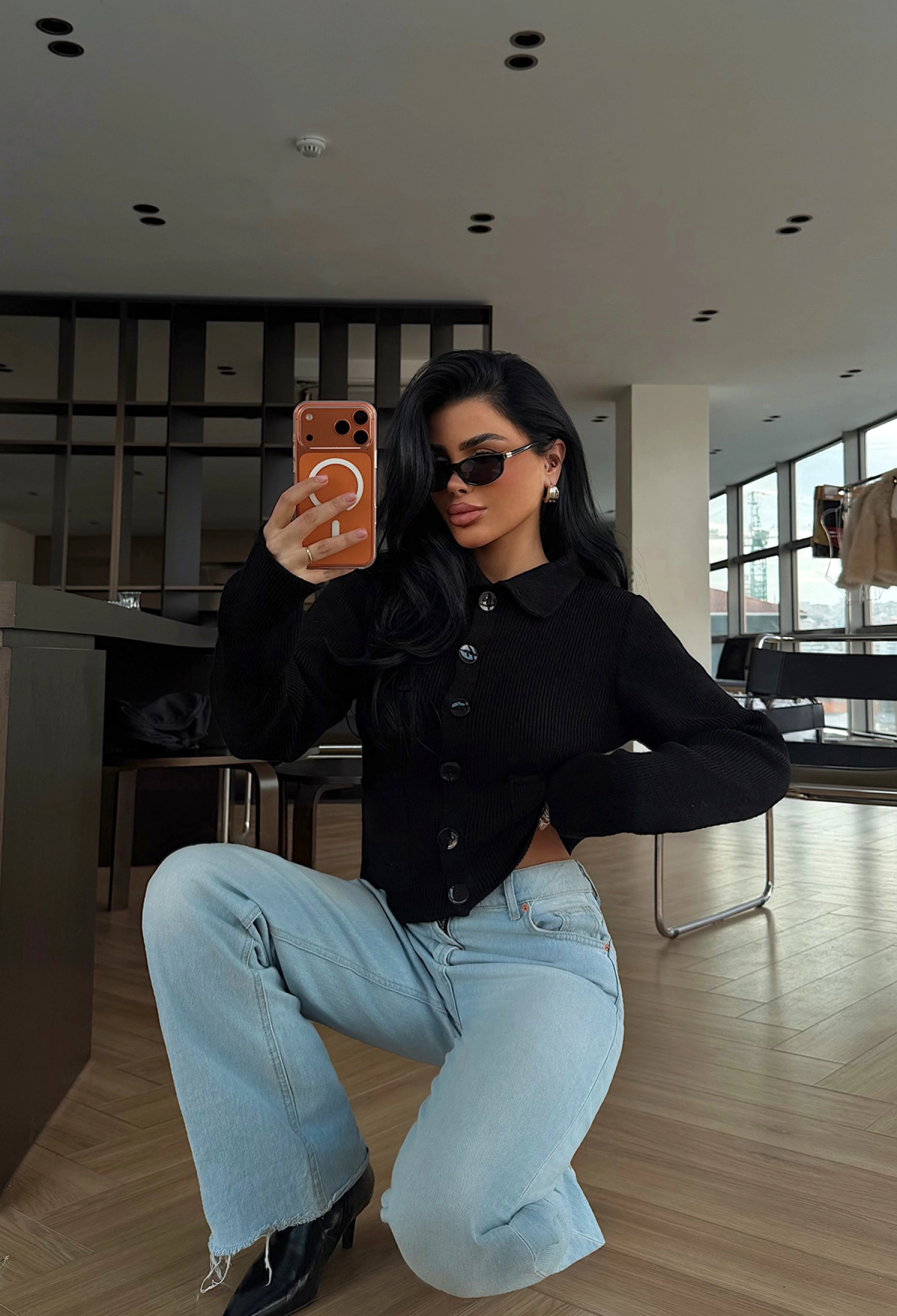 Casual Elegant Cardigan With Patch Pocket - Brand: EYYO ATELIER - Women & Kids, Baby Clothes Wholesale - TheBS Women