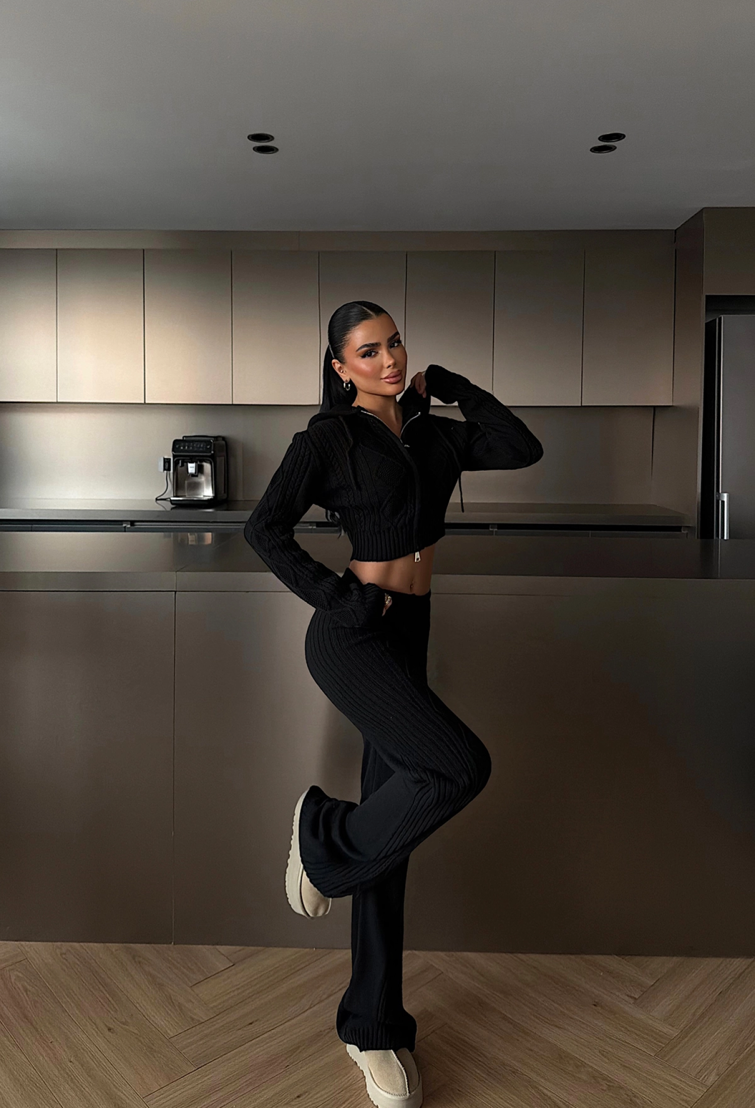 Argyle Slim Fit Zip Up Palazzo Set - Brand: EYYO ATELIER - Women & Kids, Baby Clothes Wholesale - TheBS Women