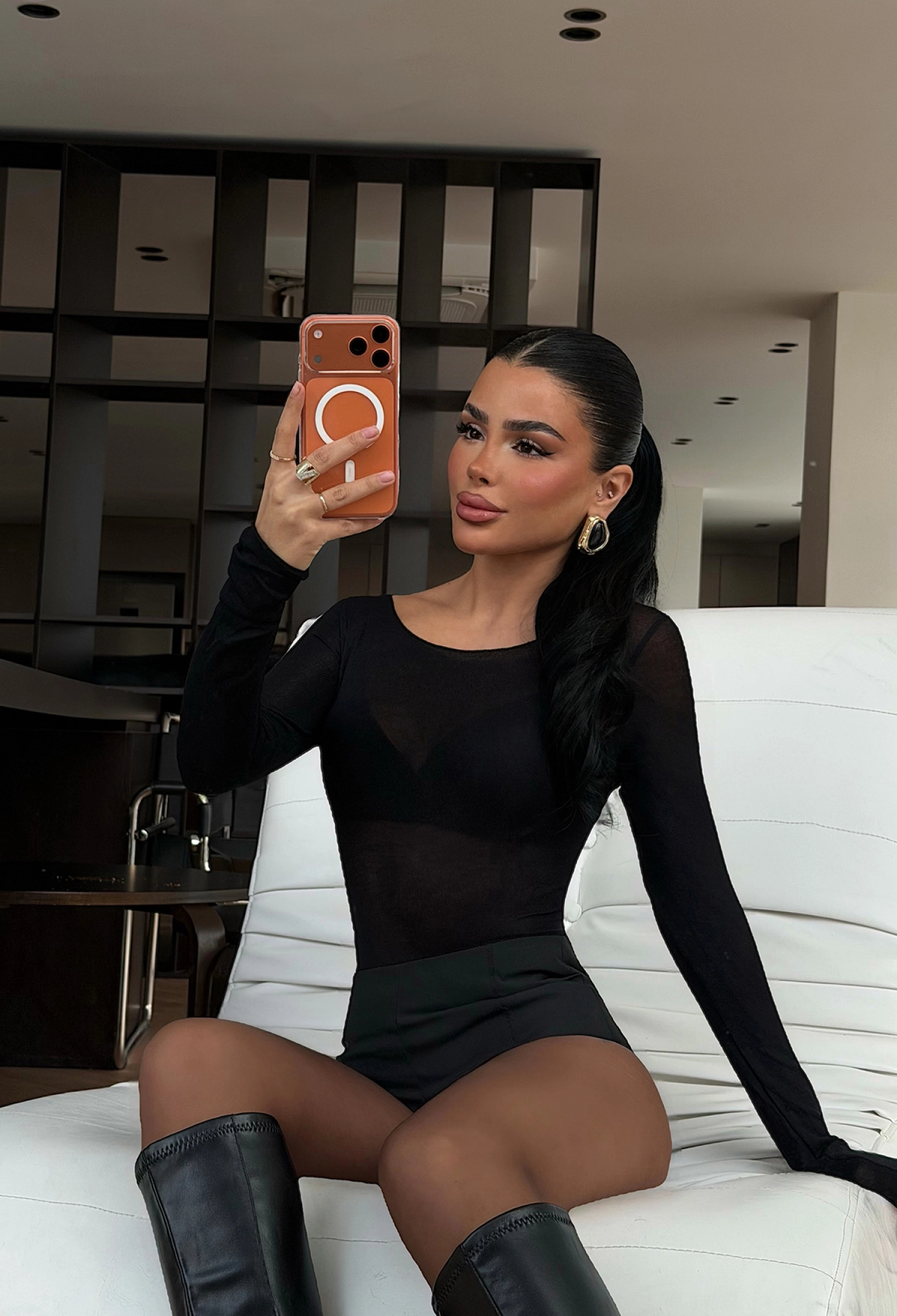 Blouse With Off Shoulder Neck And Long Sleeves - Brand: EYYO ATELIER - Women & Kids, Baby Clothes Wholesale - TheBS Women