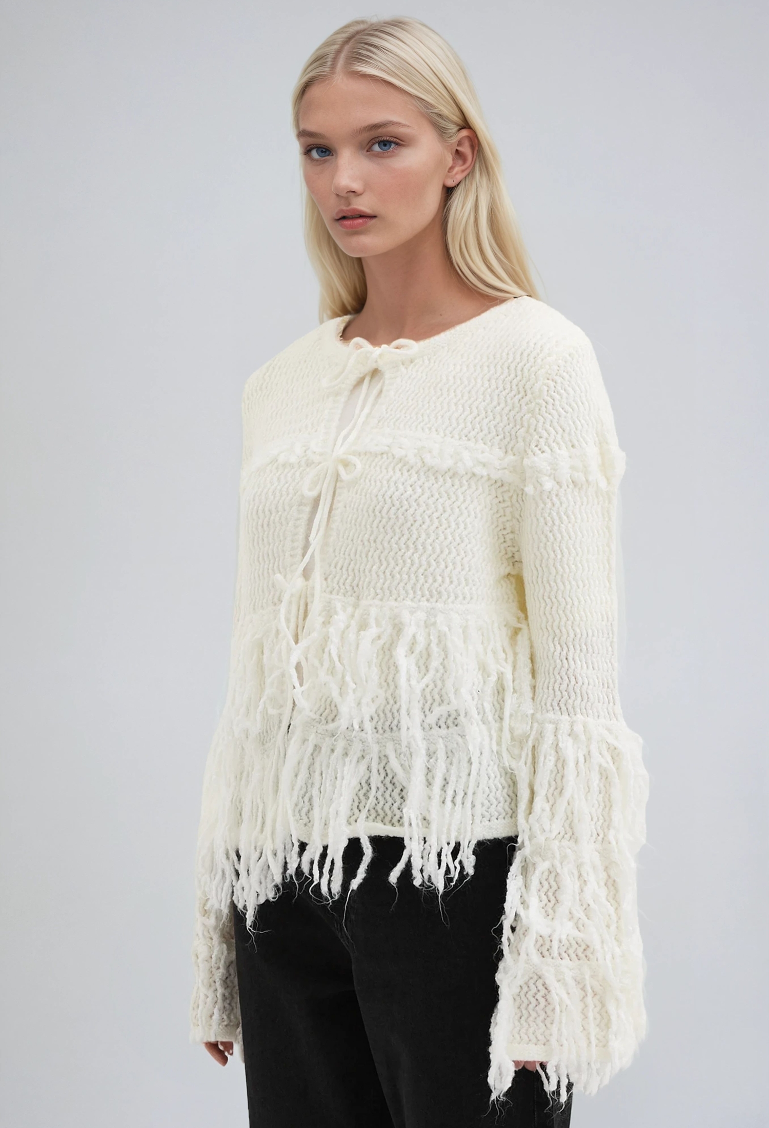 White Boho Casual Vintage Cute Ethnic Retro Cardigan - Brand: Sobe Istanbul - Women & Kids, Baby Clothes Wholesale - TheBS Women