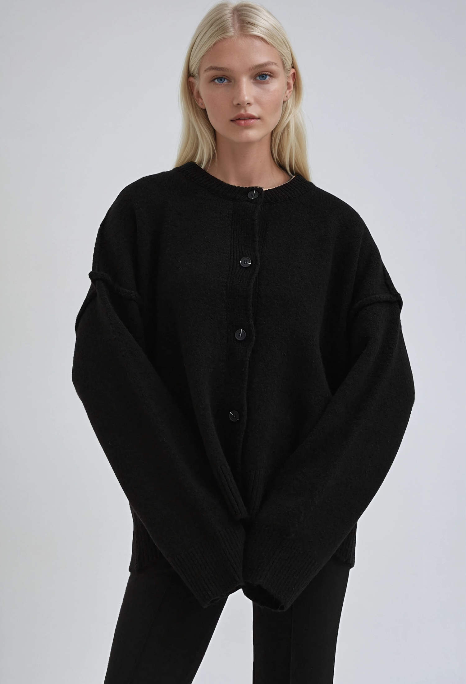 Oversized Casual Elegant Cardigan - Brand: Sobe Istanbul - Women & Kids, Baby Clothes Wholesale - TheBS Women