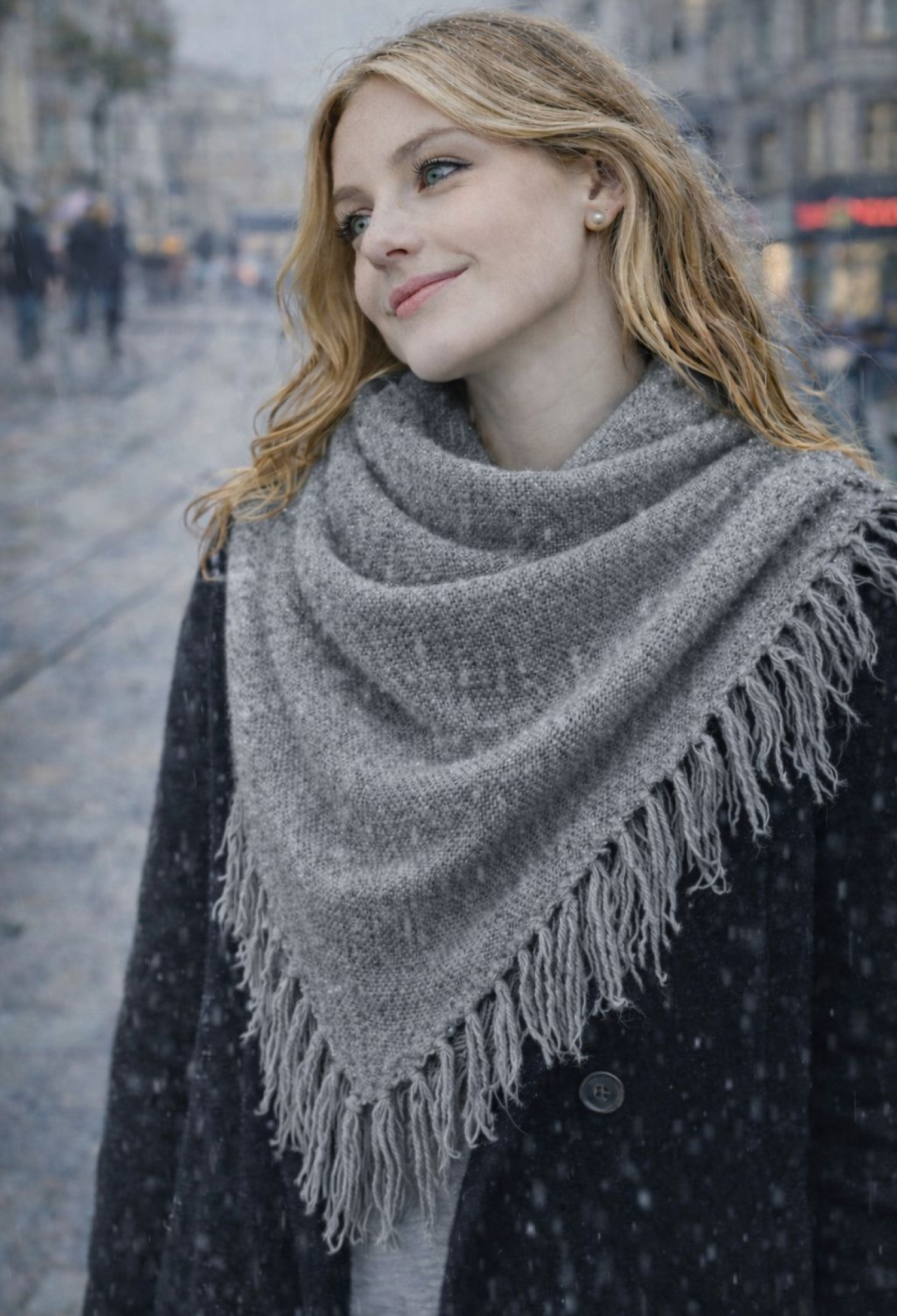 Elegant Casual Modest Shawl For Fall Winter - Brand: Axesoire - Women & Kids, Baby Clothes Wholesale - TheBS Women