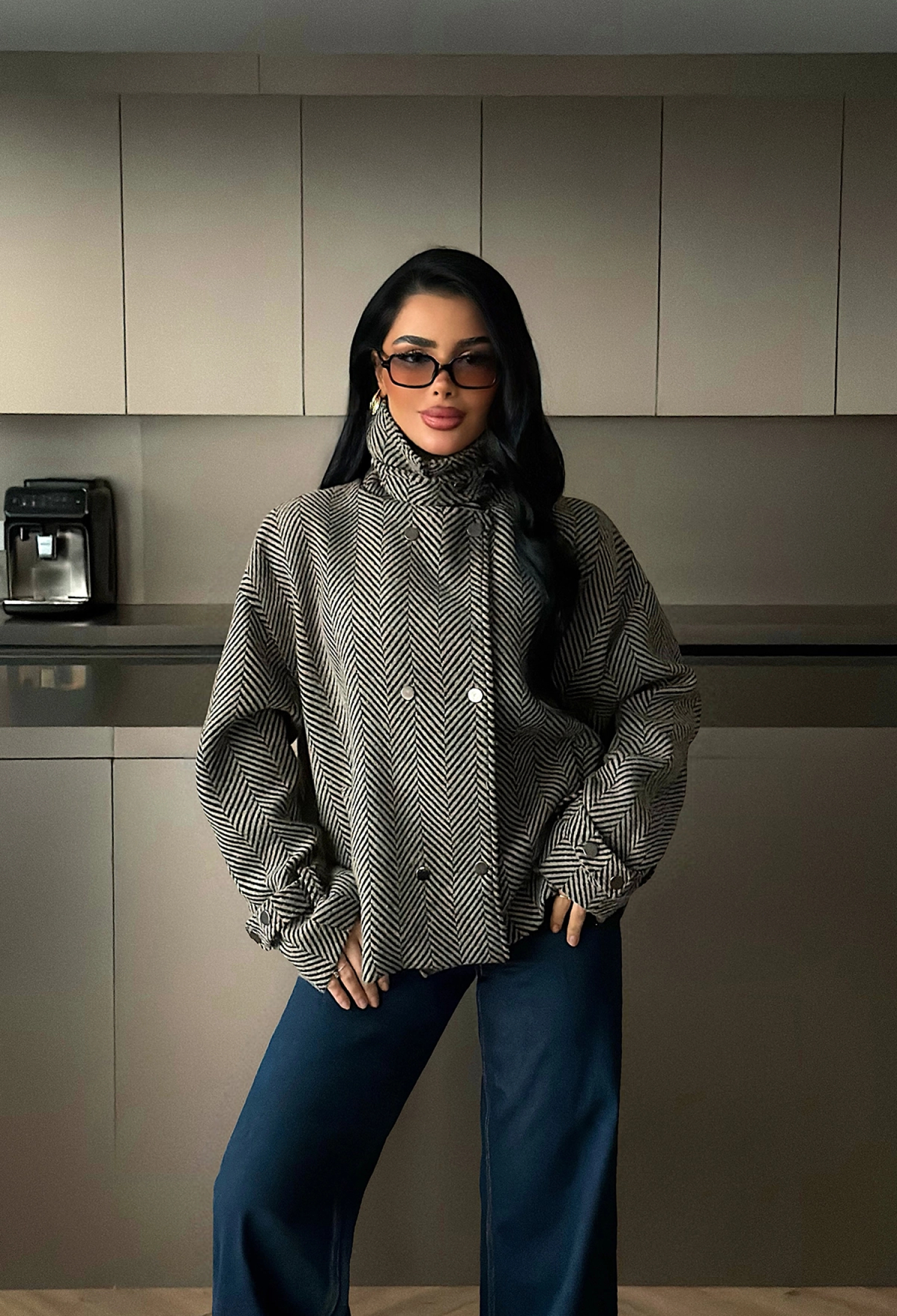 Double-Breasted Blazer Jacket - Brand: EYYO ATELIER - Women & Kids, Baby Clothes Wholesale - TheBS Women