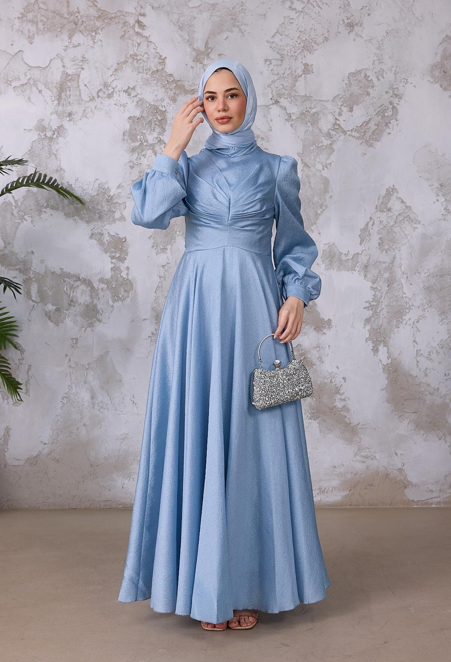 Modest Elegant Formal Fit And Flare Dress - Brand: Hulya Keser - Women & Kids, Baby Clothes Wholesale - TheBS Women
