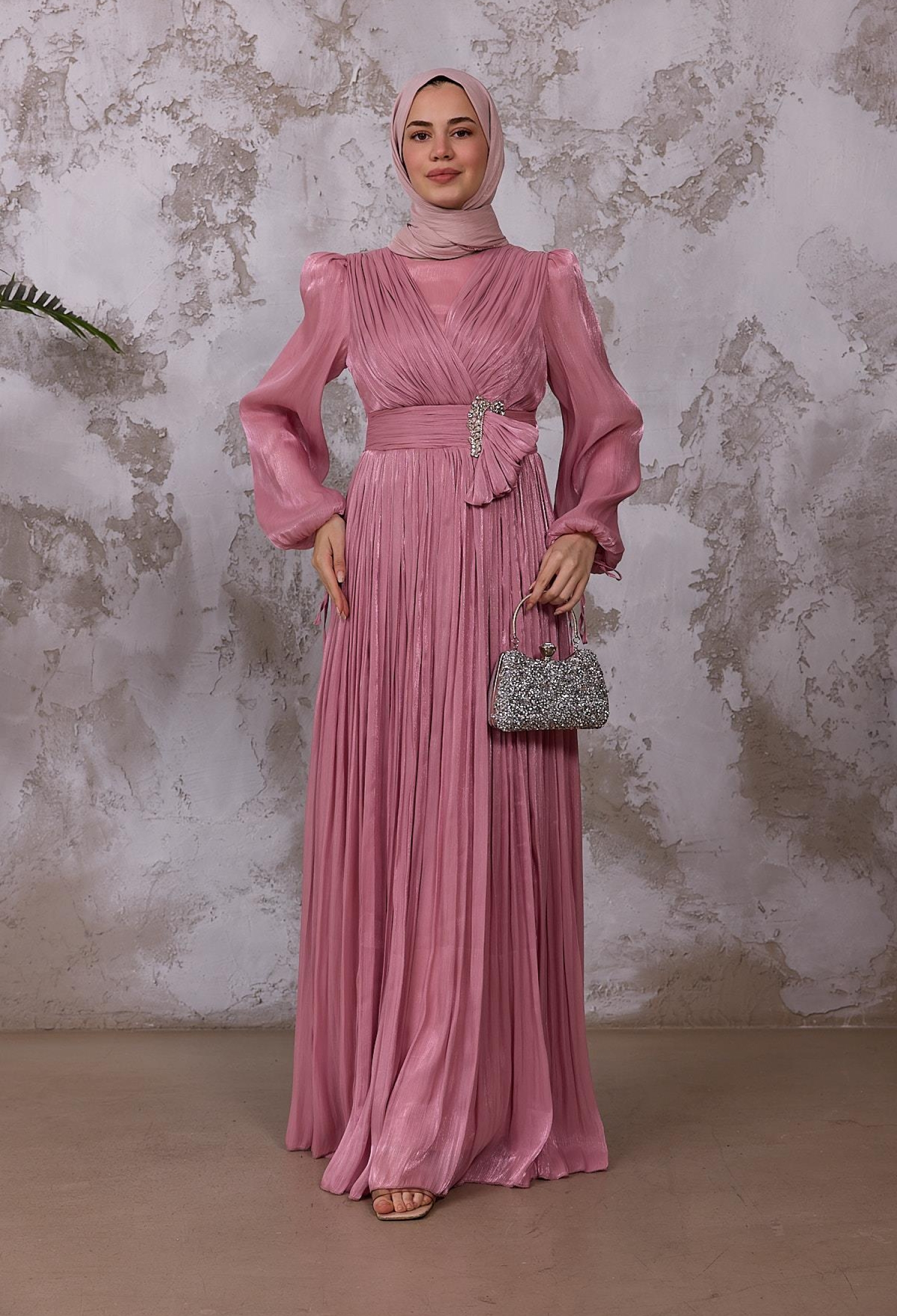 A-Line V-Neck Ballon Sleeve Dress - Brand: Hulya Keser - Women & Kids, Baby Clothes Wholesale - TheBS Women