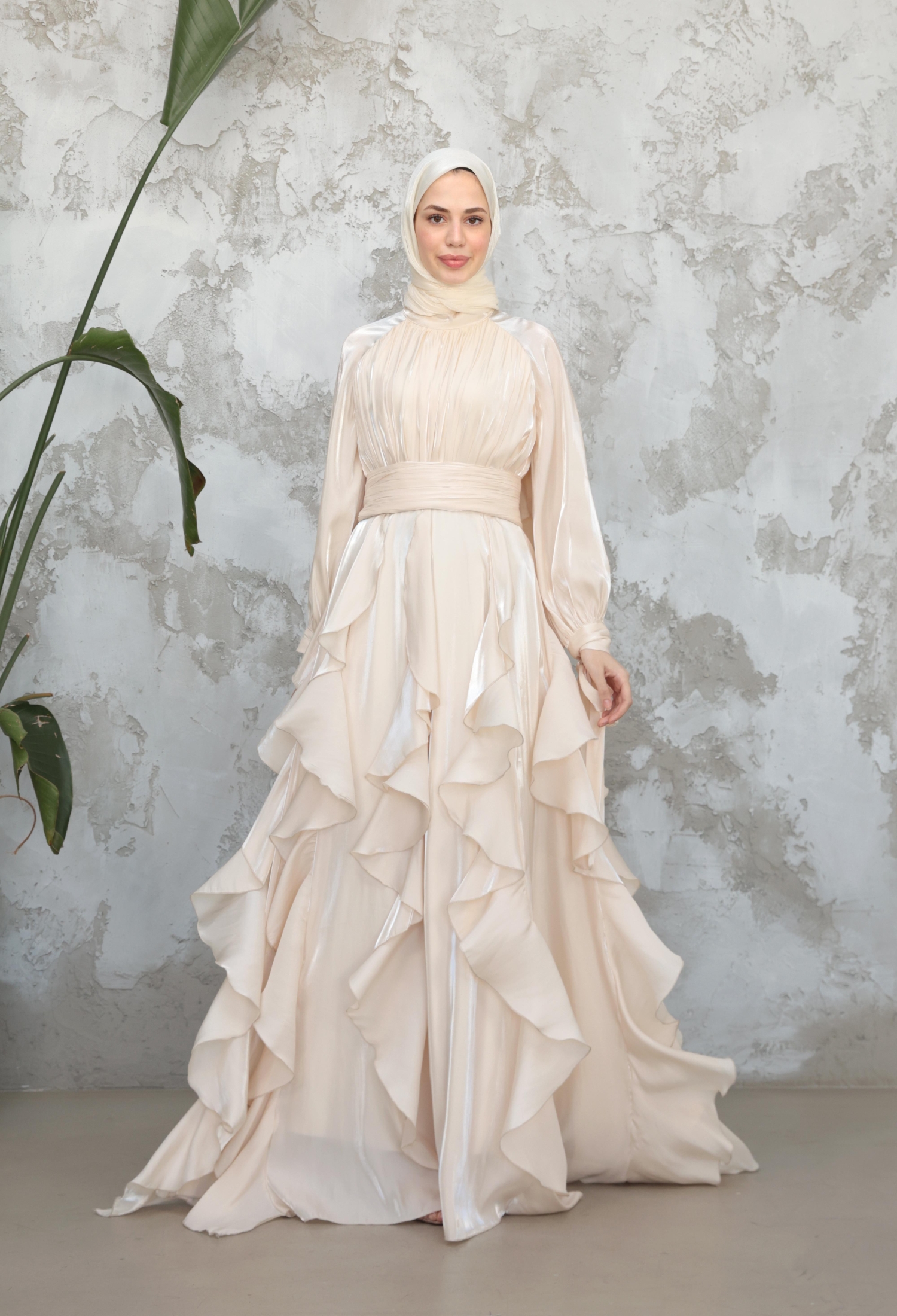 Modest Elegant Formal A-Line Dress - Brand: Hulya Keser - Women & Kids, Baby Clothes Wholesale - TheBS Women