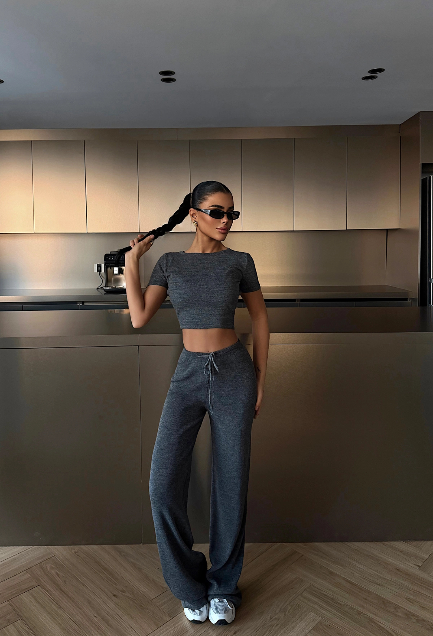 Grey Casual Sport Set - Brand: EYYO ATELIER - Women & Kids, Baby Clothes Wholesale - TheBS Women