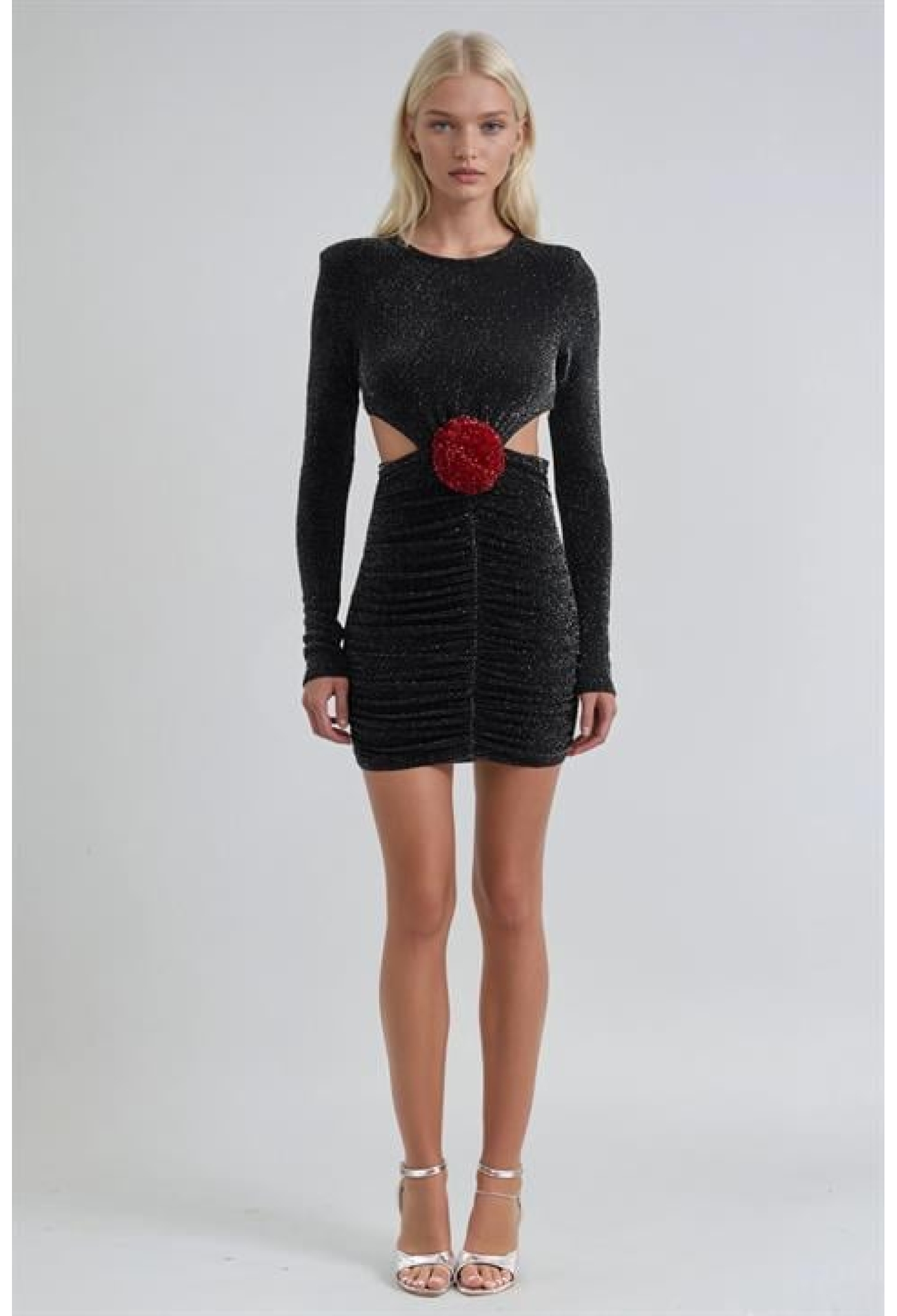 Black Sexy Glam Bodycon Mini Dress With Long Sleeves - Brand: Sobe Istanbul - Women & Kids, Baby Clothes Wholesale - TheBS Women