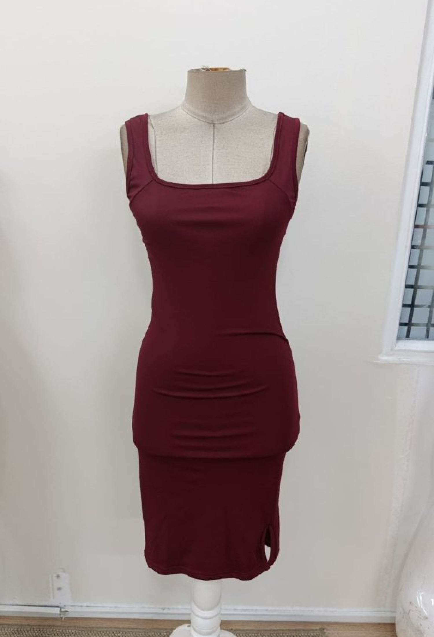 Bodycon Dress With Square Neck - Brand: Janes - Women & Kids, Baby Clothes Wholesale - TheBS Women