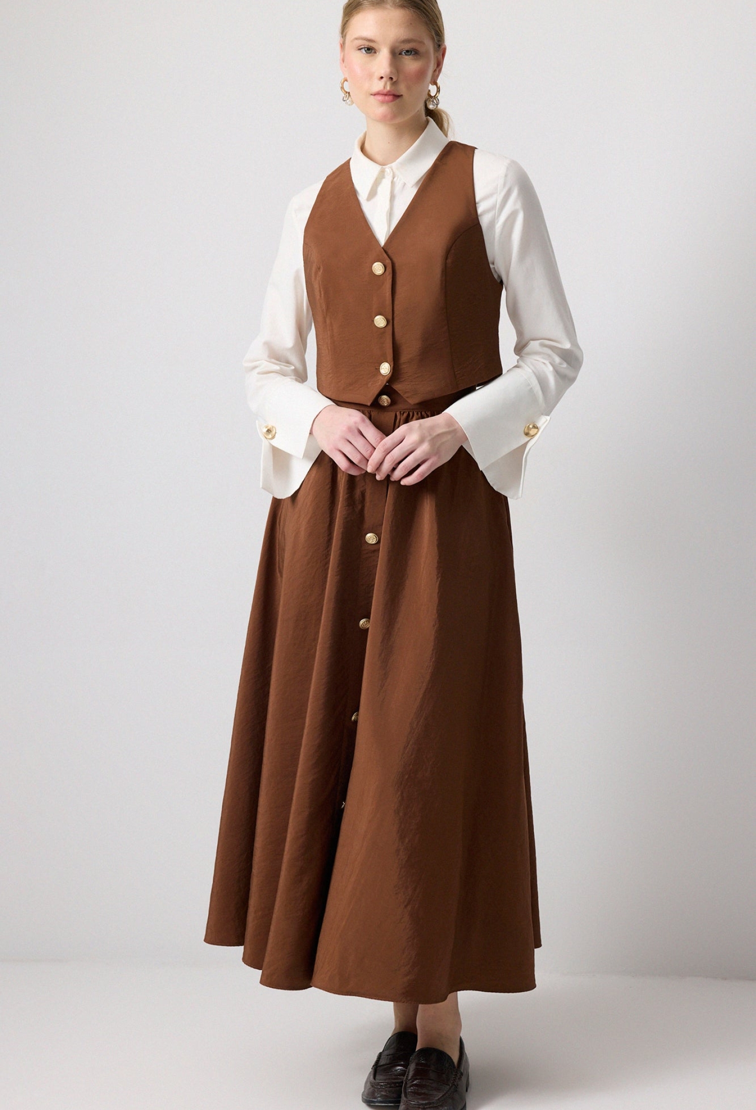 Elegant Set With A-Line Maxi Skirt - Brand: Touche Prive - Women & Kids, Baby Clothes Wholesale - TheBS Women