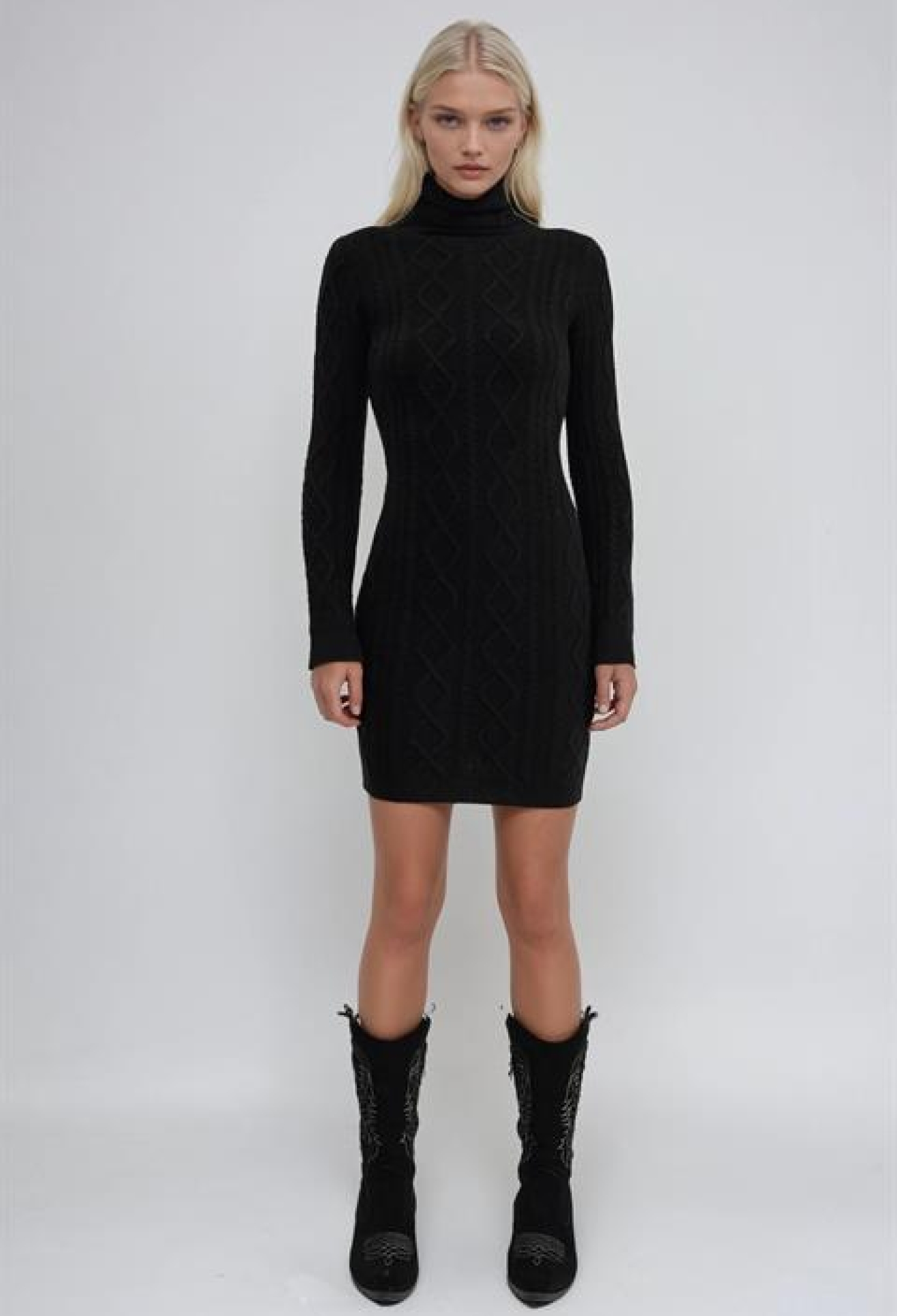 Turtle Neck Sweater Mini Dress - Brand: Sobe Istanbul - Women & Kids, Baby Clothes Wholesale - TheBS Women