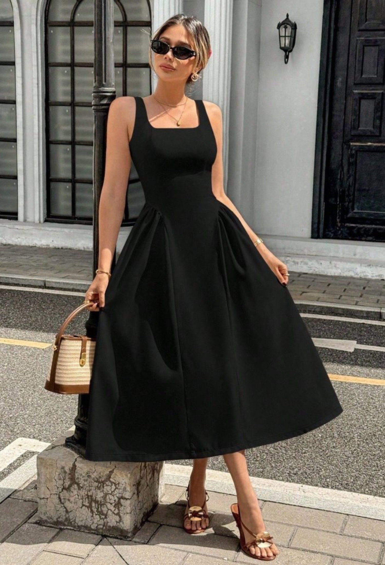 Elegant Fit And Flare Midi Dress - Brand: Janes - Women & Kids, Baby Clothes Wholesale - TheBS Women
