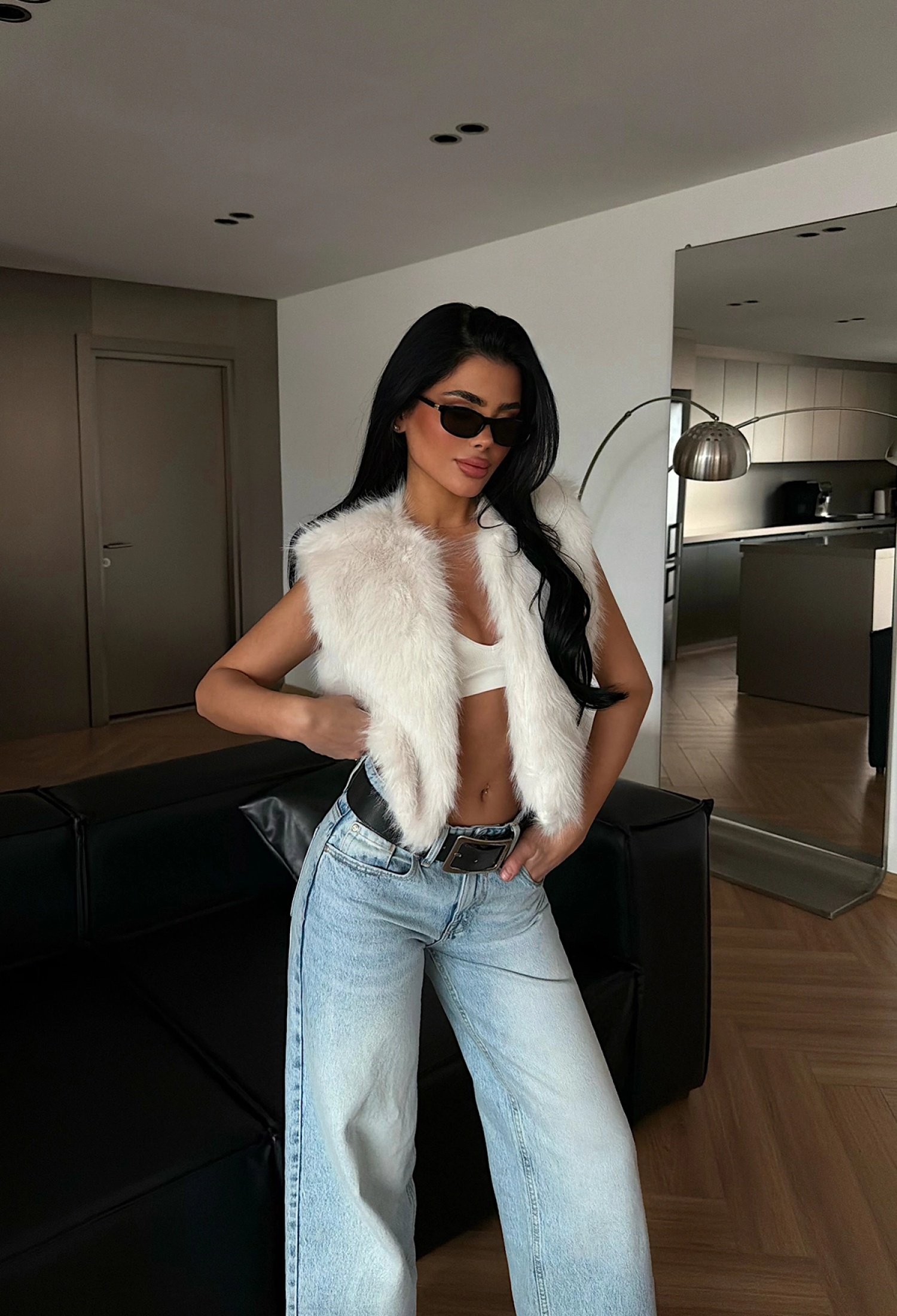 White Sexy Casual Glam Elegant Streetwear Vest - Brand: EYYO ATELIER - Women & Kids, Baby Clothes Wholesale - TheBS Women