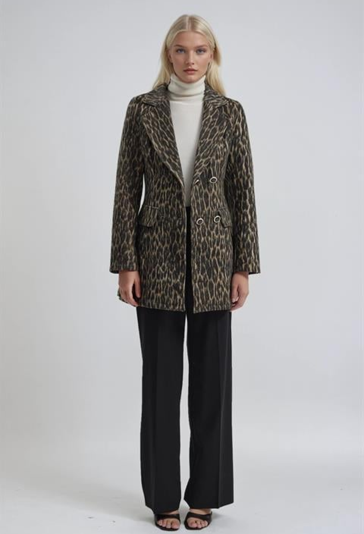 Brown Double-Breasted Blazer Jacket - Brand: Sobe Istanbul - Women & Kids, Baby Clothes Wholesale - TheBS Women