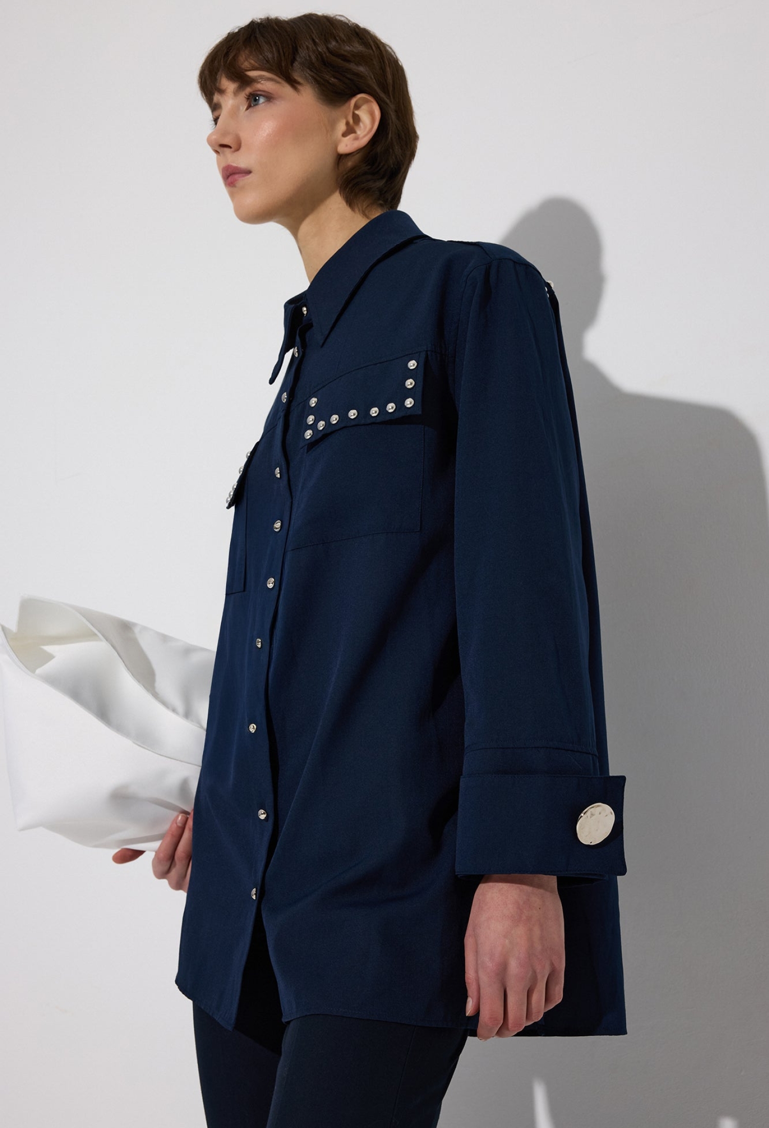 Shirt With Polo Neck And Buttoned Closure - Brand: Touche Prive - Women & Kids, Baby Clothes Wholesale - TheBS Women