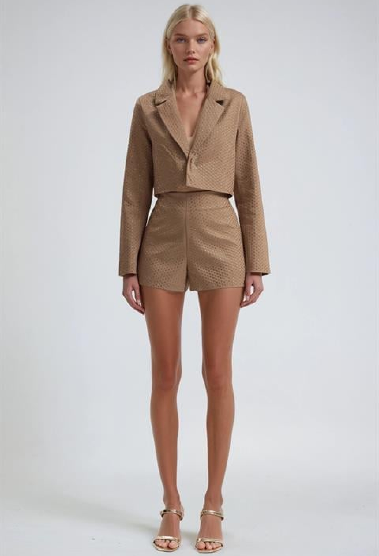 Beige Slim Fit Paper Bag Set - Brand: Sobe Istanbul - Women & Kids, Baby Clothes Wholesale - TheBS Women