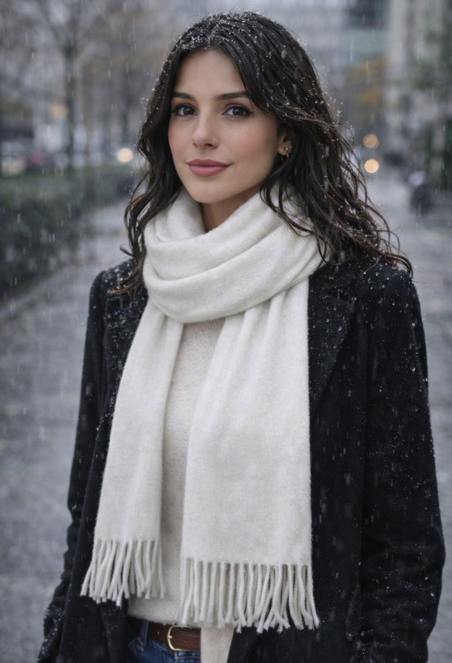 White Elegant Shawl - Brand: Axesoire - Women & Kids, Baby Clothes Wholesale - TheBS Women