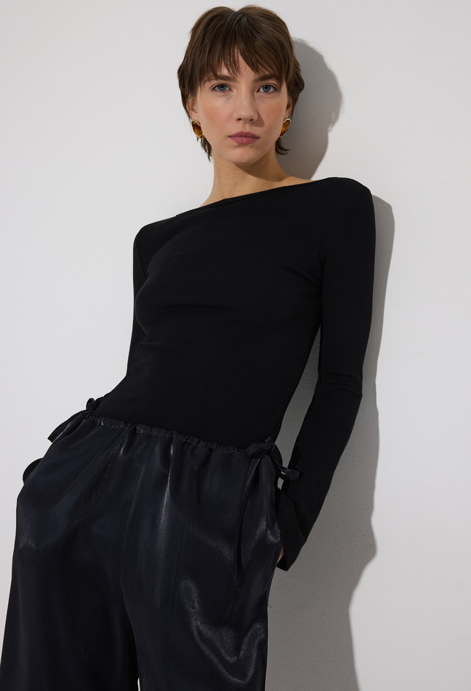 Elegant Slim Fit Blouse With Boat Neck - Brand: Touche Prive - Women & Kids, Baby Clothes Wholesale - TheBS Women