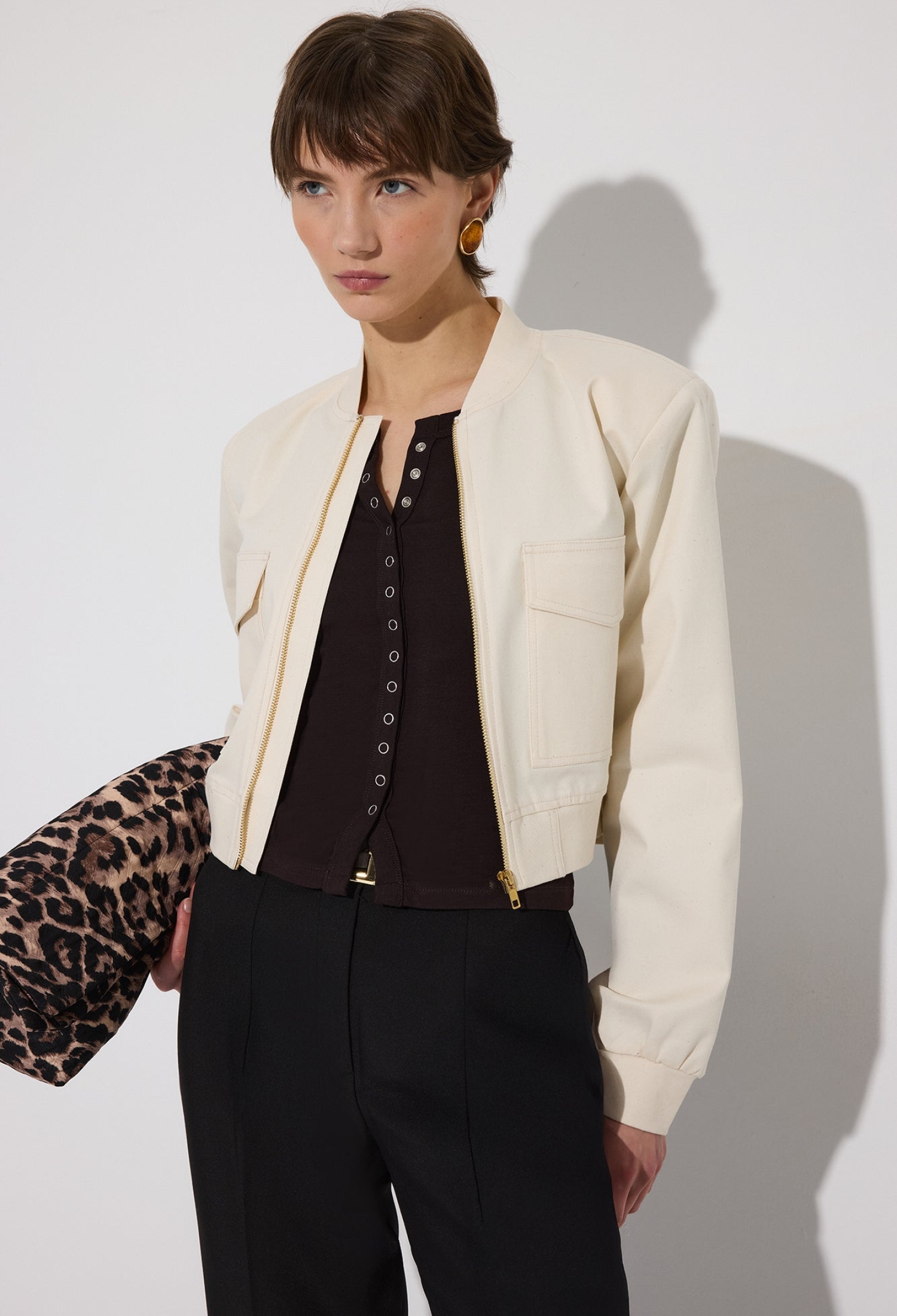 Black Slim Fit Casual & Elegant Blouse - Brand: Touche Prive - Women & Kids, Baby Clothes Wholesale - TheBS Women