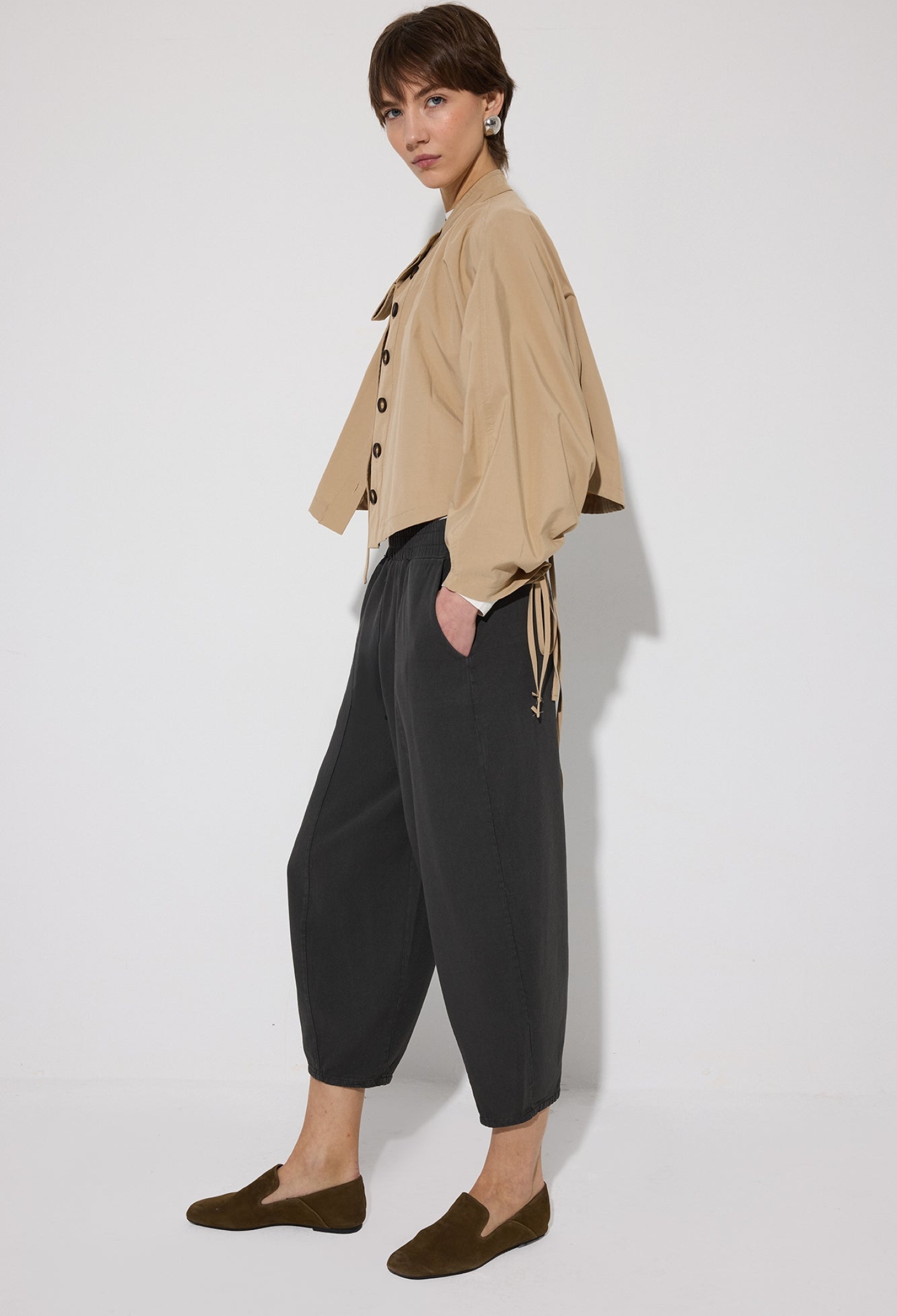 Black Casual Elegant Pants - Brand: Touche Prive - Women & Kids, Baby Clothes Wholesale - TheBS Women