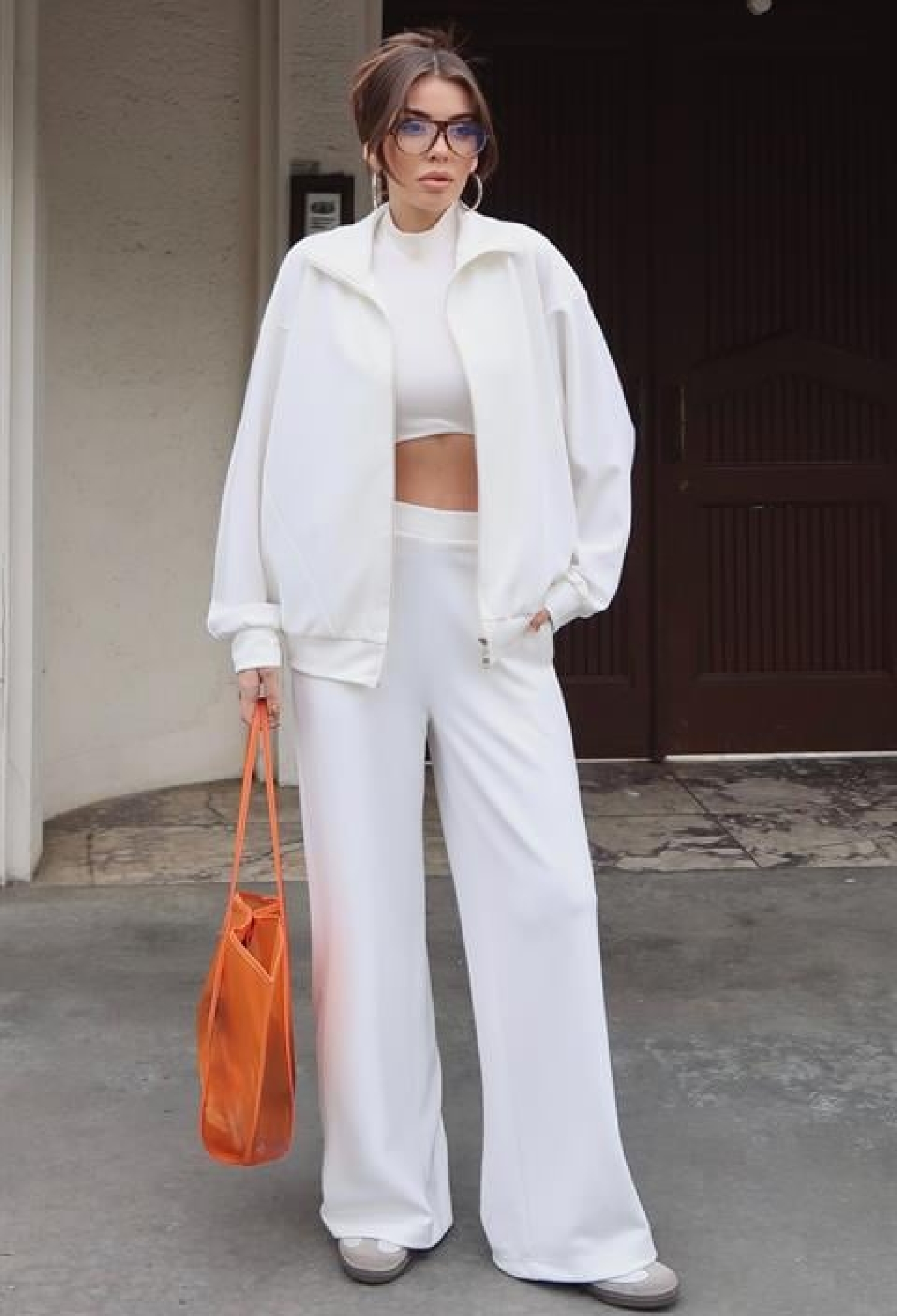 White Oversized Fit Palazzo Set - Brand: Sobe Istanbul - Women & Kids, Baby Clothes Wholesale - TheBS Women