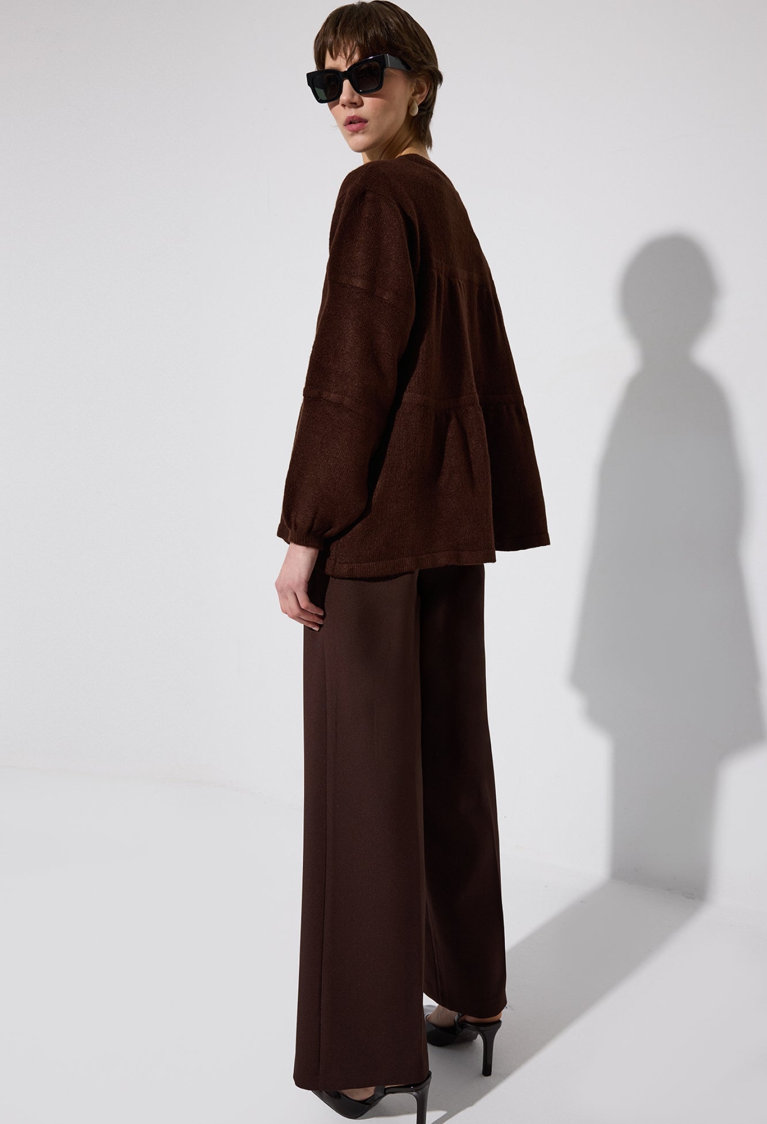 Oversized Fit Sweater With Keyhole Neck - Brand: Touche Prive - Women & Kids, Baby Clothes Wholesale - TheBS Women