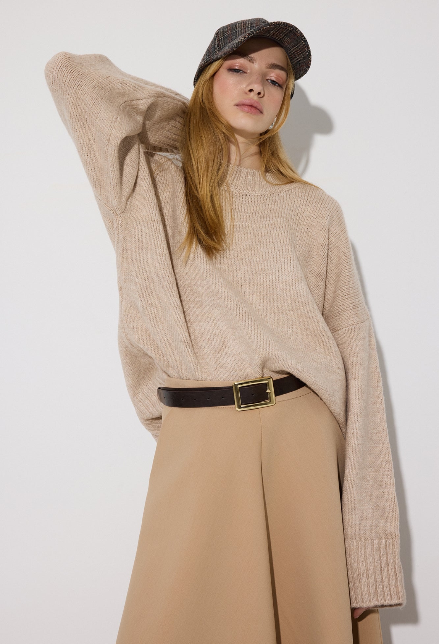 Oversized Fit Sweater With High Neck - Brand: Touche Prive - Women & Kids, Baby Clothes Wholesale - TheBS Women