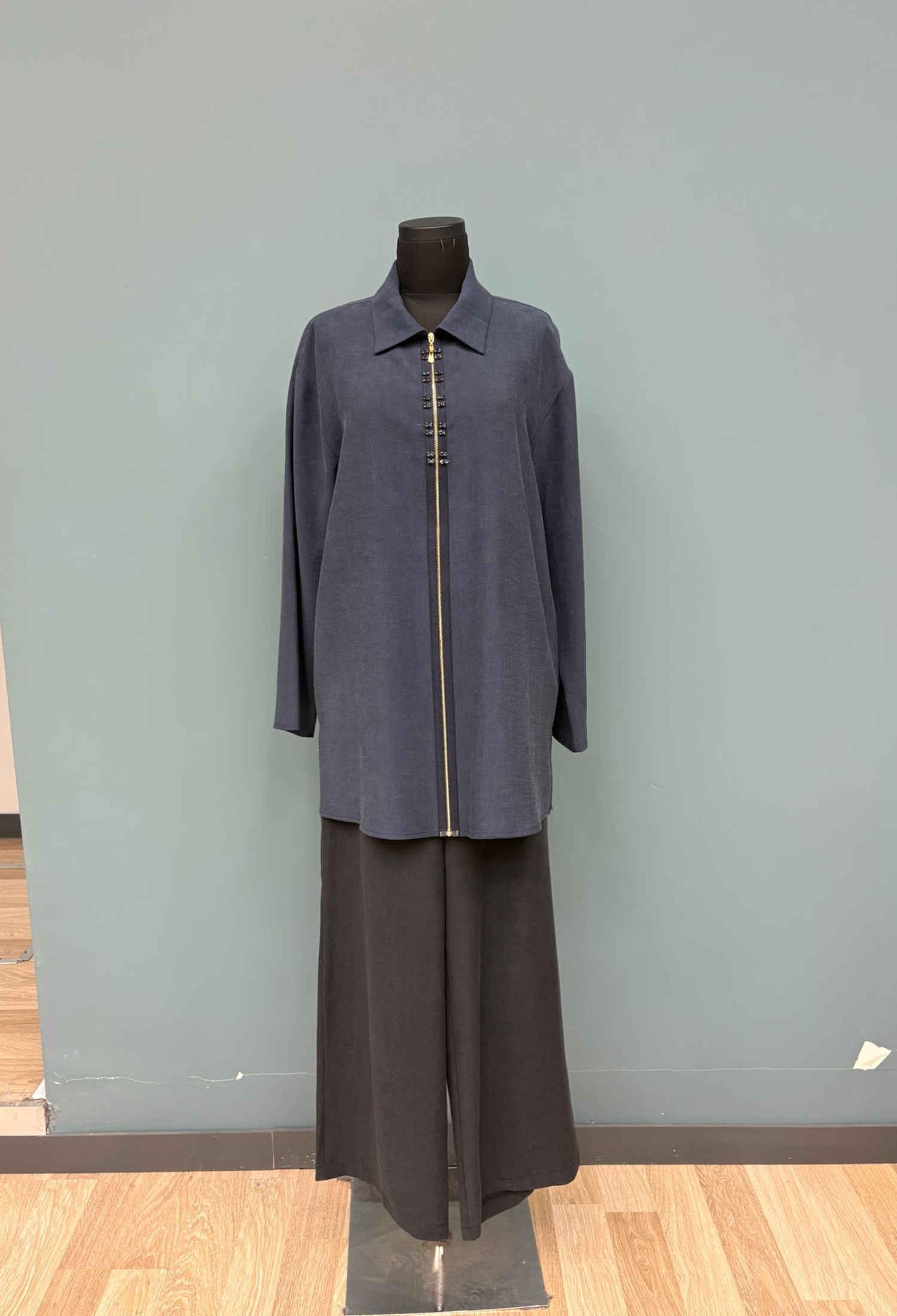 Navy Blue Modest Palazzo Set - Brand: Puane - Women & Kids, Baby Clothes Wholesale - TheBS Women