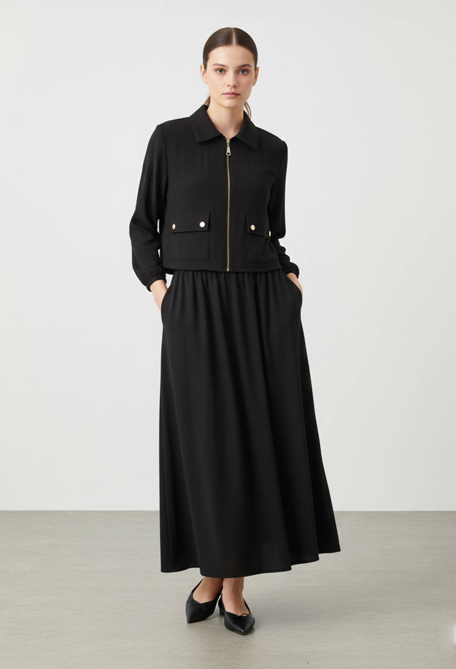 ElegantSet With Flared Maxi Skirt - Brand: Puane - Women & Kids, Baby Clothes Wholesale - TheBS Women