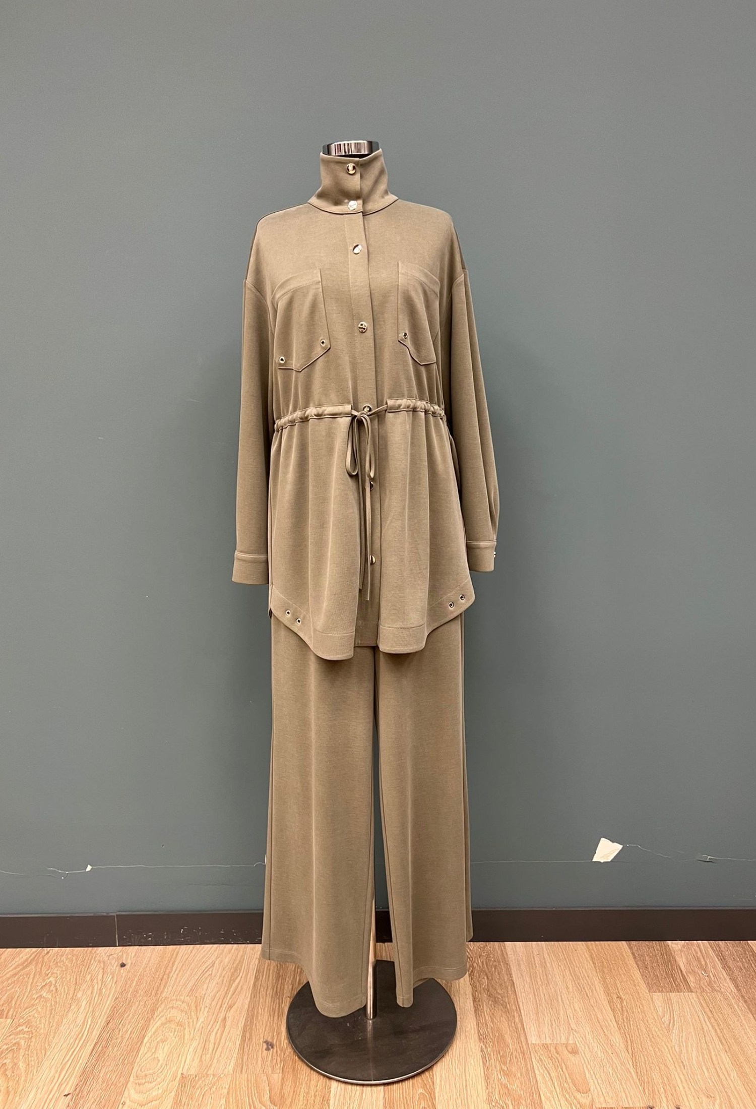 Khaki Modest Casual Elegant Set - Brand: Puane - Women & Kids, Baby Clothes Wholesale - TheBS Women