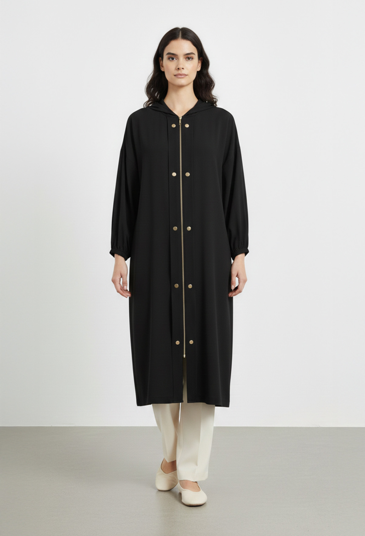 Cardigan Oversized Zip Up With Hooded Neck - Brand: Puane - Women & Kids, Baby Clothes Wholesale - TheBS Women