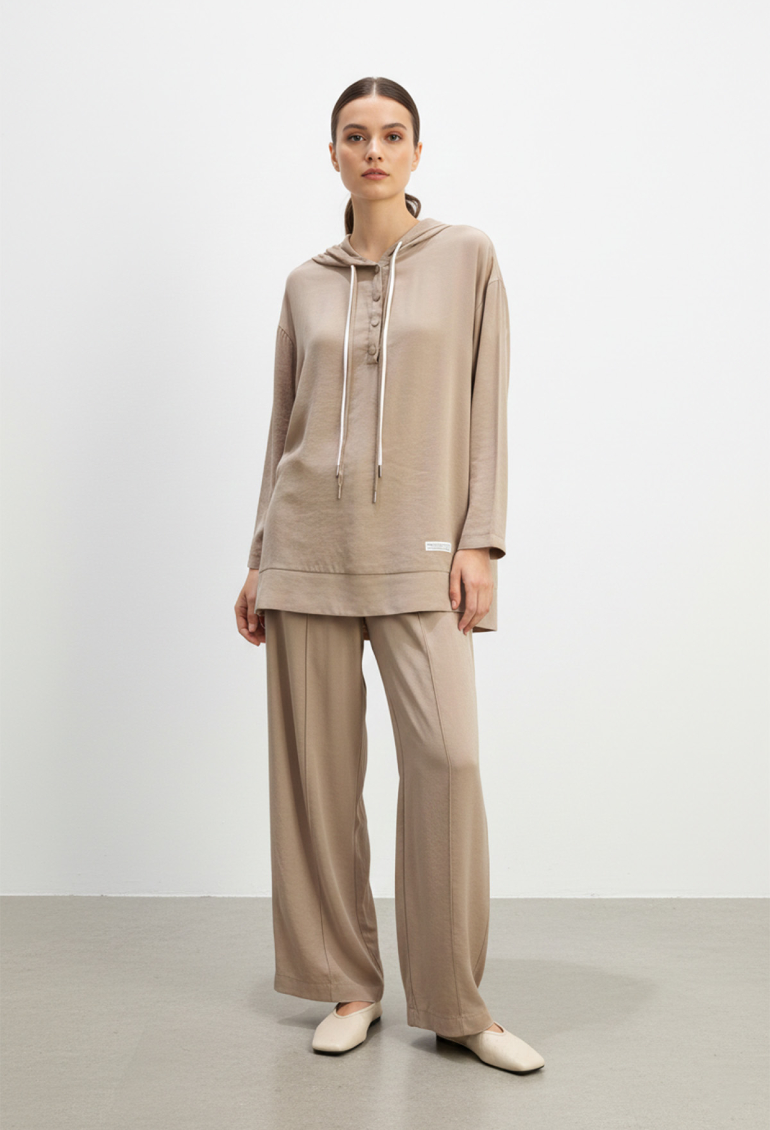 Beige Set Casual Modest Elegant Work Lounge Dating Party - Brand: Puane - Women & Kids, Baby Clothes Wholesale - TheBS Women