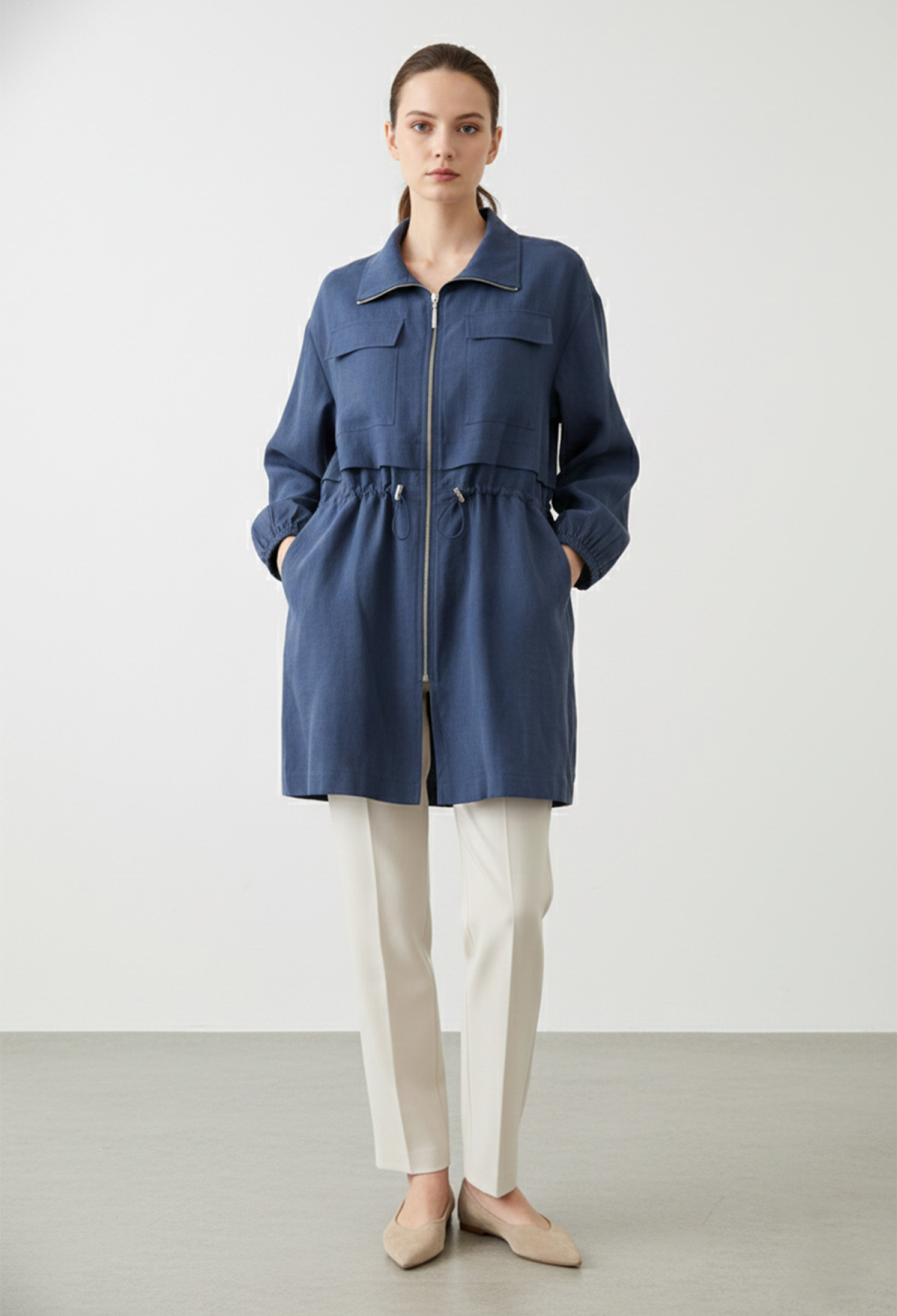 Casual Elegant Overshirt Jacket - Brand: Puane - Women & Kids, Baby Clothes Wholesale - TheBS Women