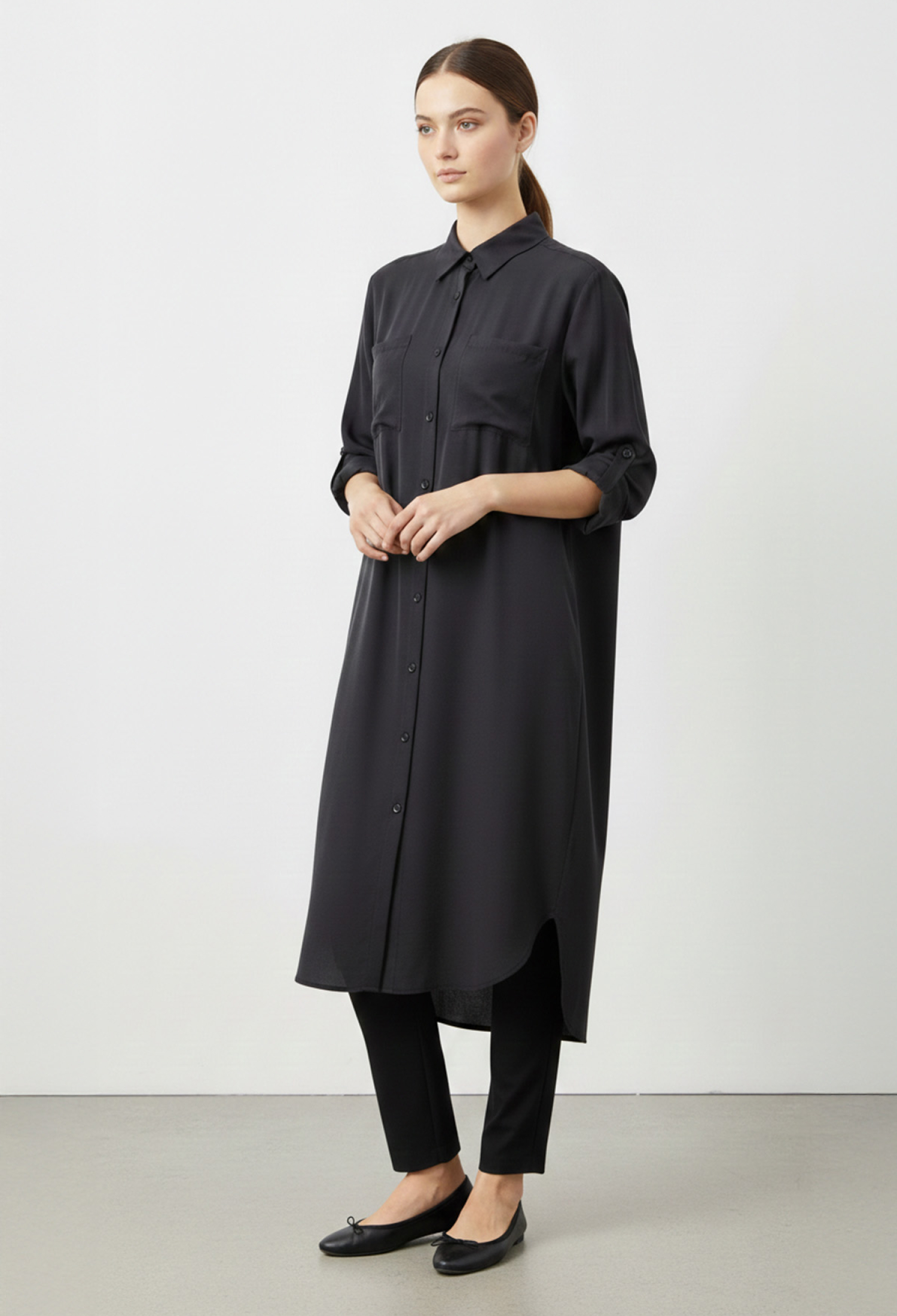 Polo Neck Tunic With Buttoned Closure - Brand: Puane - Women & Kids, Baby Clothes Wholesale - TheBS Women