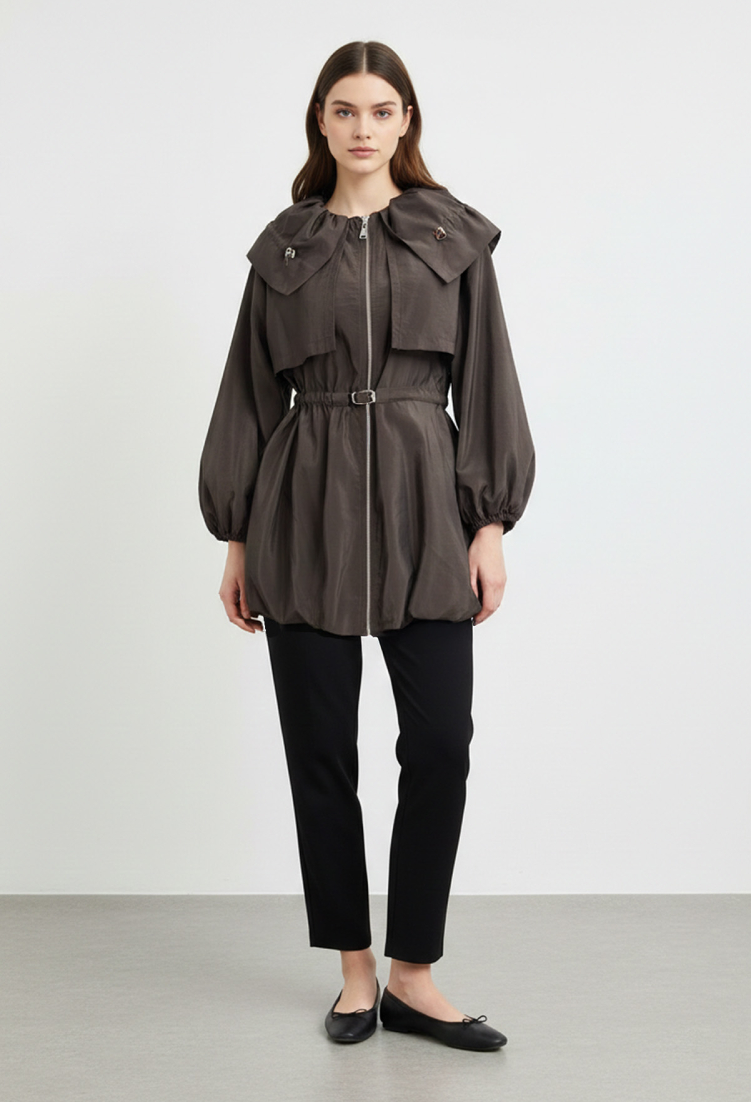 Trenchcoat Elegant Single-Breasted Zip Up - Brand: SOUL - Women & Kids, Baby Clothes Wholesale - TheBS Women