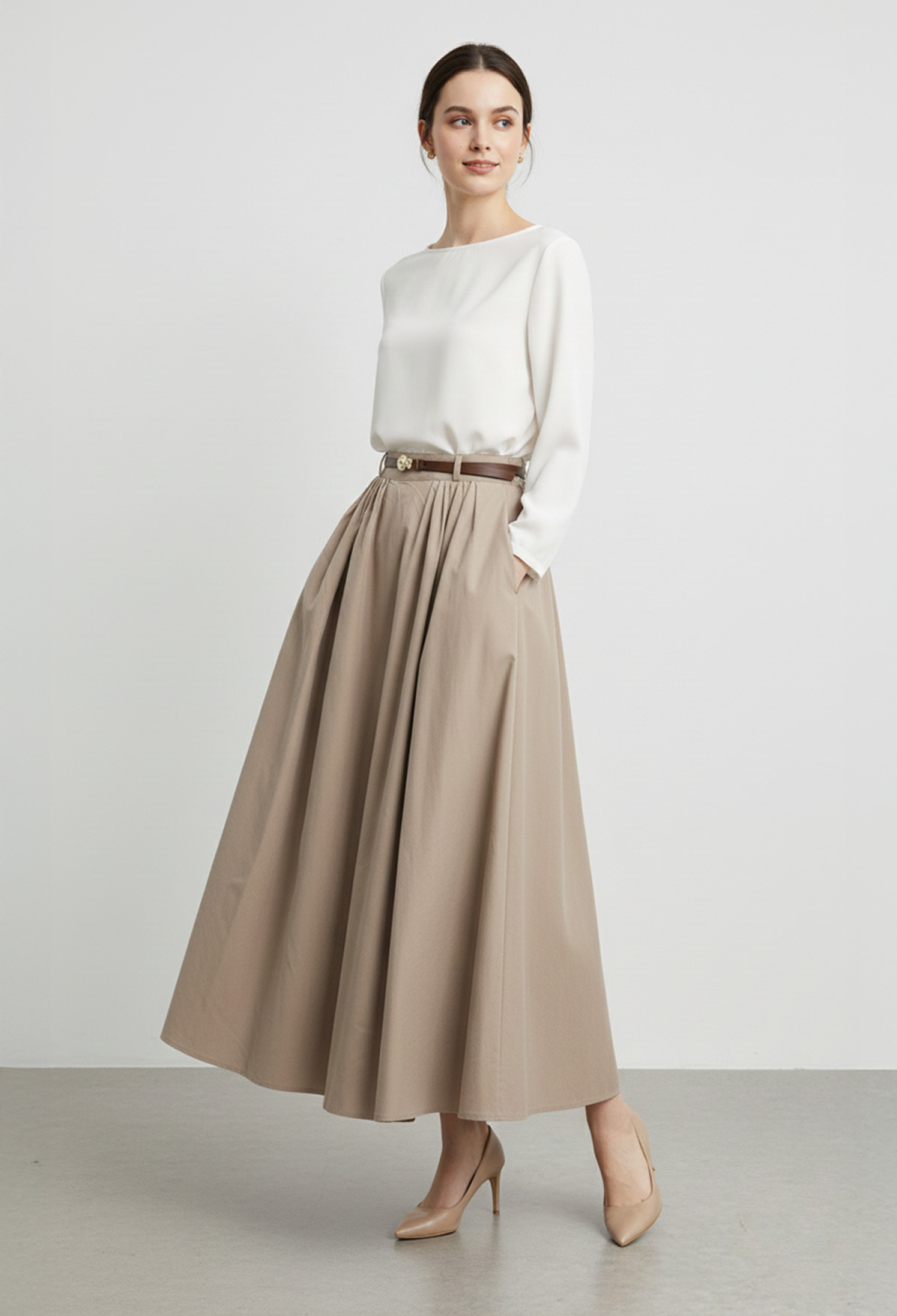 Elegant Flared Maxi Skirt - Brand: SOUL - Women & Kids, Baby Clothes Wholesale - TheBS Women