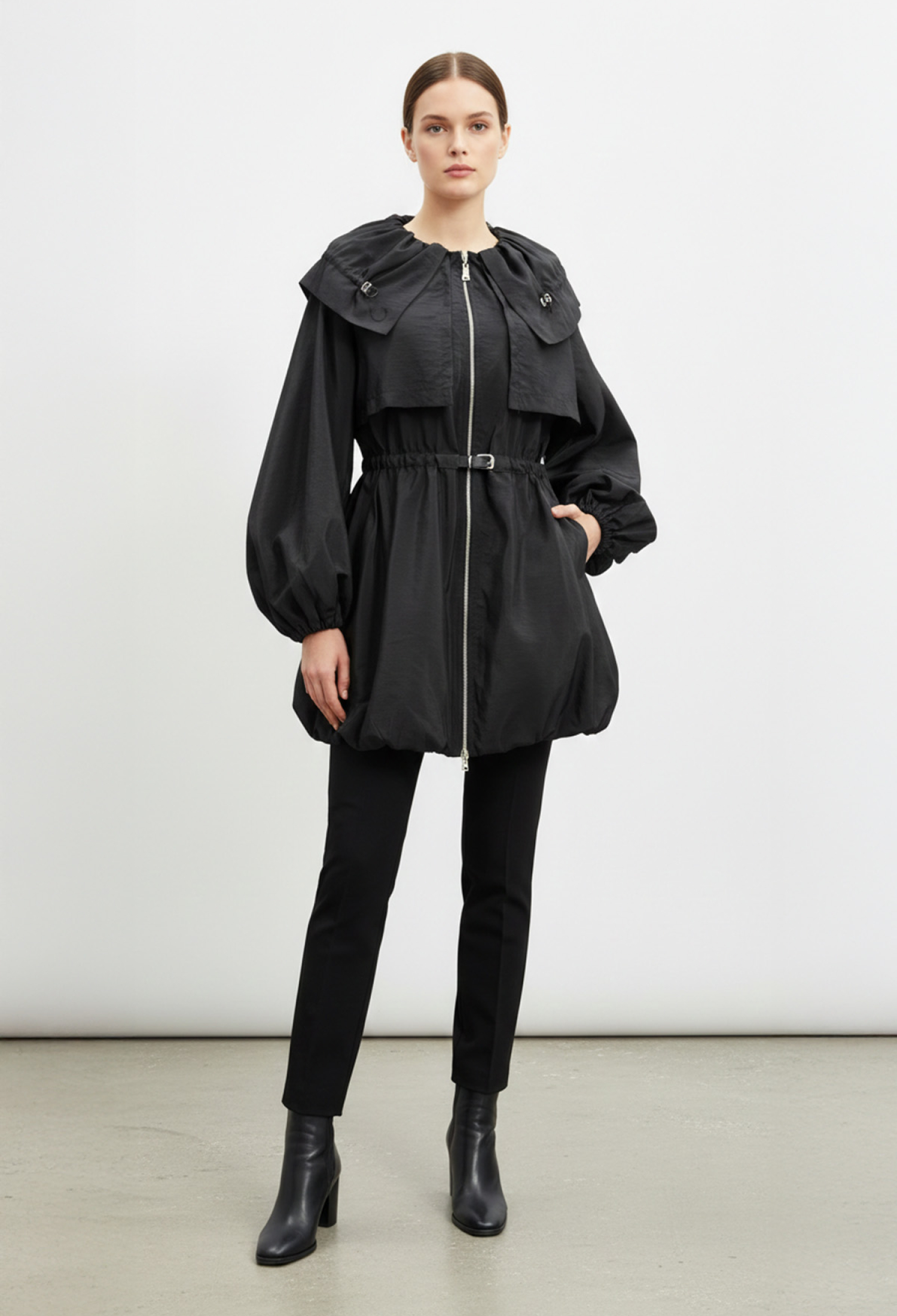 Trenchcoat - Elegant Single-Breasted Casual Zip-Up - Brand: SOUL - Women & Kids, Baby Clothes Wholesale - TheBS Women