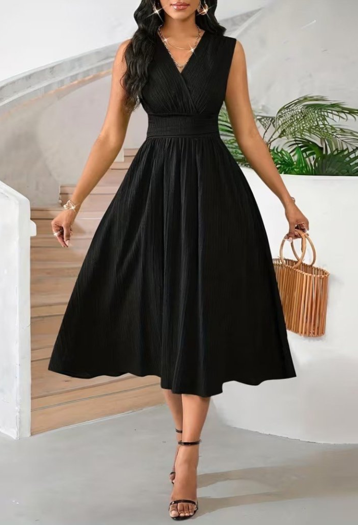 ElegantFit And Flare Midi Dress - Brand: Janes - Women & Kids, Baby Clothes Wholesale - TheBS Women