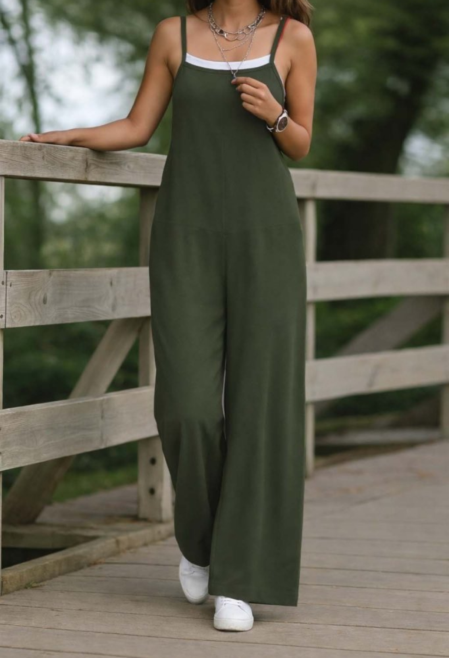 Sleeveless Overall Jumpsuit With Square Neck - Brand: Janes - Women & Kids, Baby Clothes Wholesale - TheBS Women