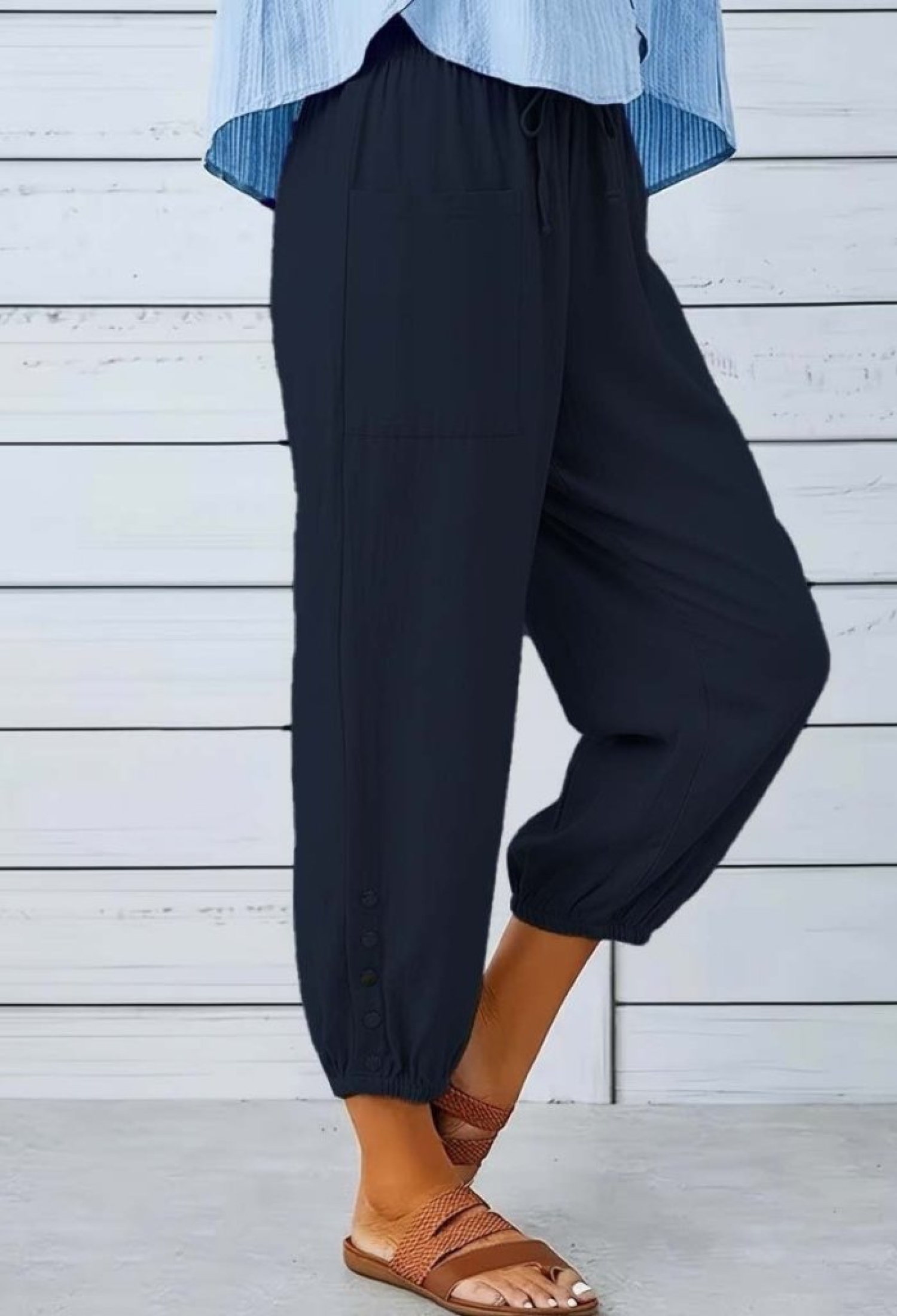 Black Casual Boho Jogger Pants - Brand: Janes - Women & Kids, Baby Clothes Wholesale - TheBS Women
