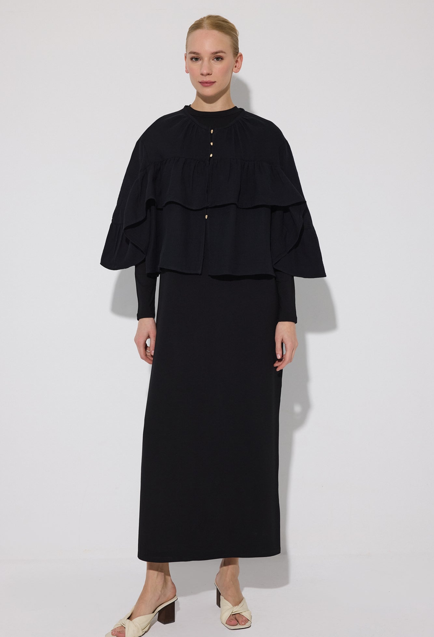 Elegant Formal Shirt With Bell Sleeves - Brand: Touche Prive - Women & Kids, Baby Clothes Wholesale - TheBS Women