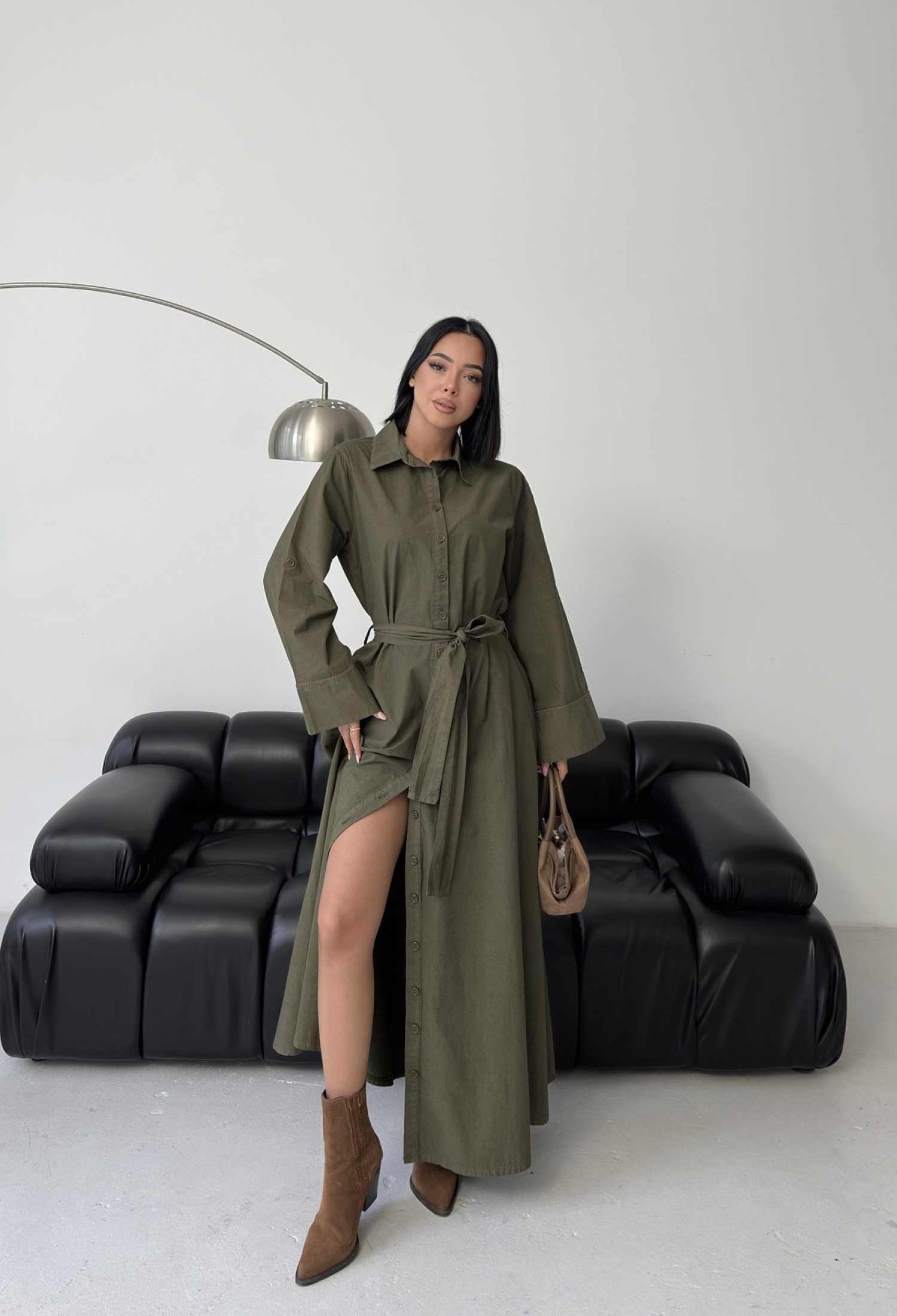 Casual Modest Elegant Formal Shirt Dress - Brand: XLove - Women & Kids, Baby Clothes Wholesale - TheBS Women