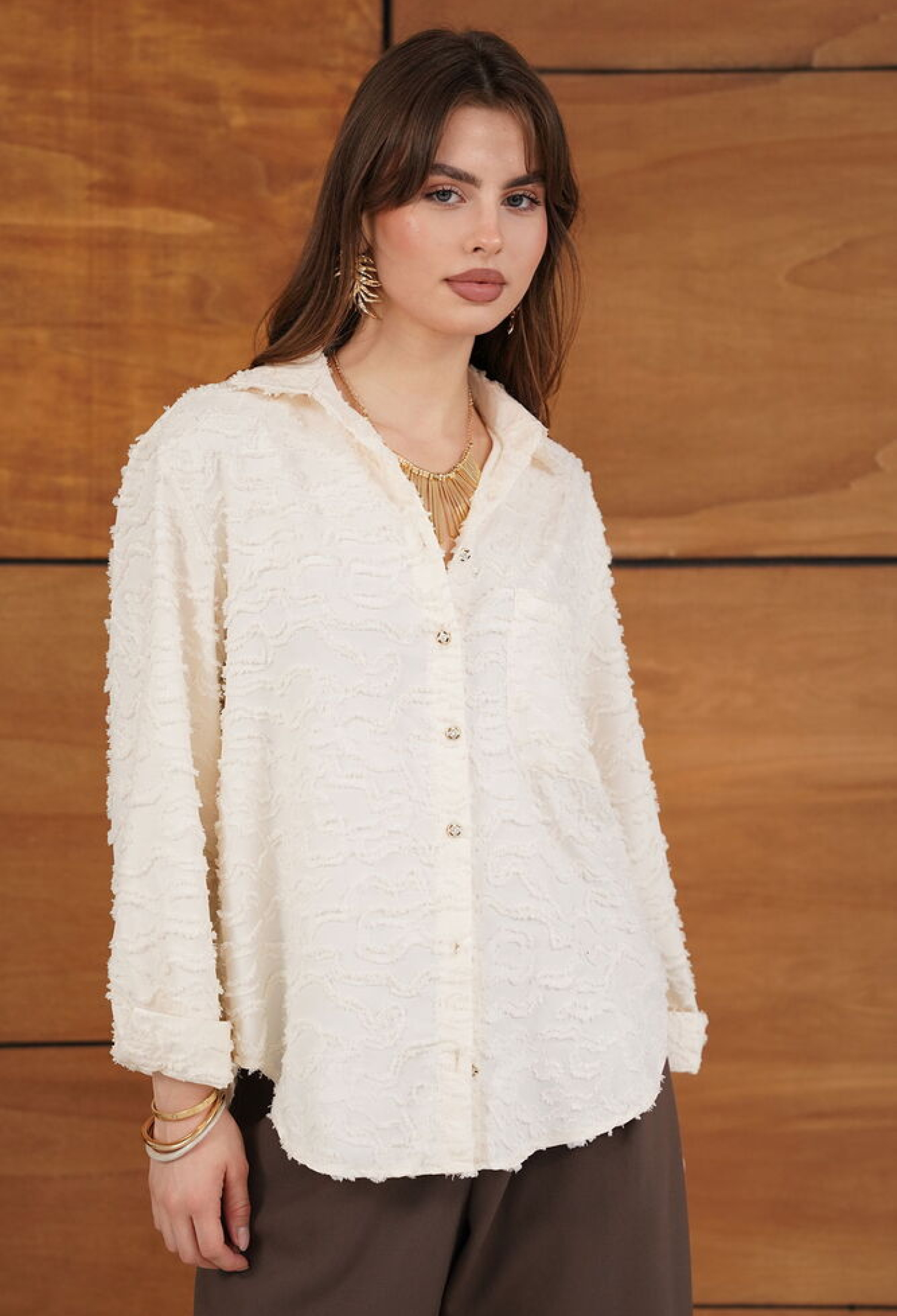 White Casual Elegant Formal Preppy Shirt - Brand: Topshow - Women & Kids, Baby Clothes Wholesale - TheBS Women