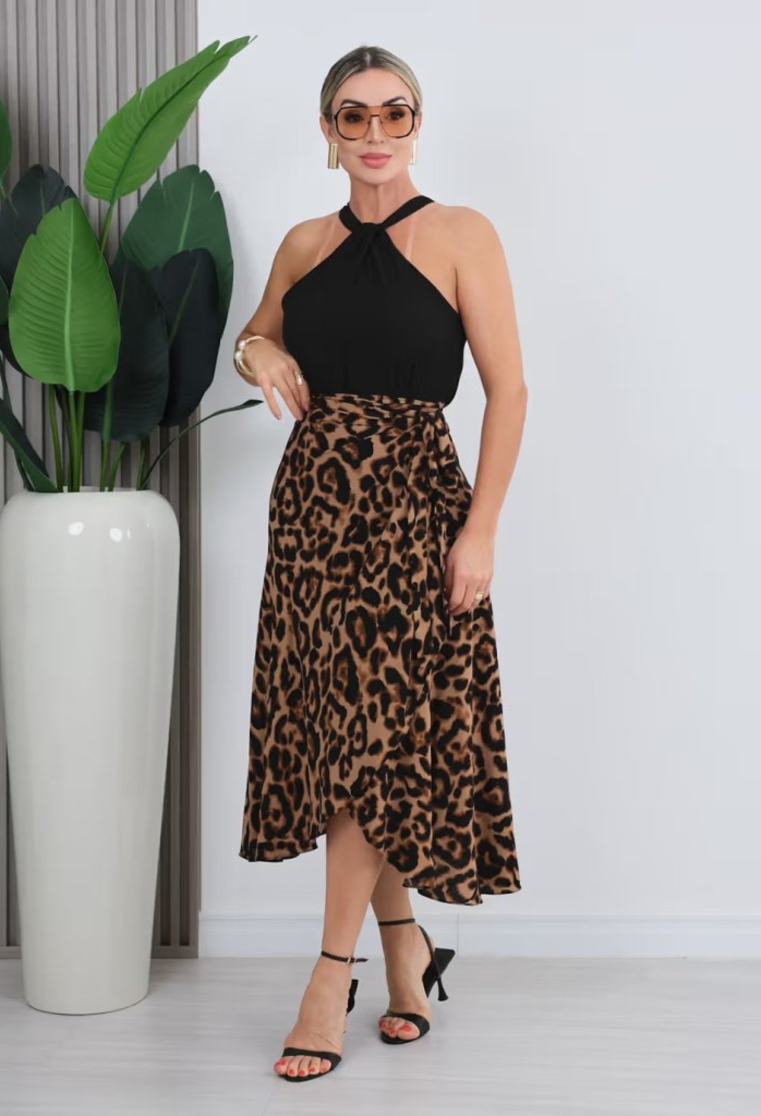 Brown Sexy Casual Wrap Midi Skirt - Brand: Janes - Women & Kids, Baby Clothes Wholesale - TheBS Women