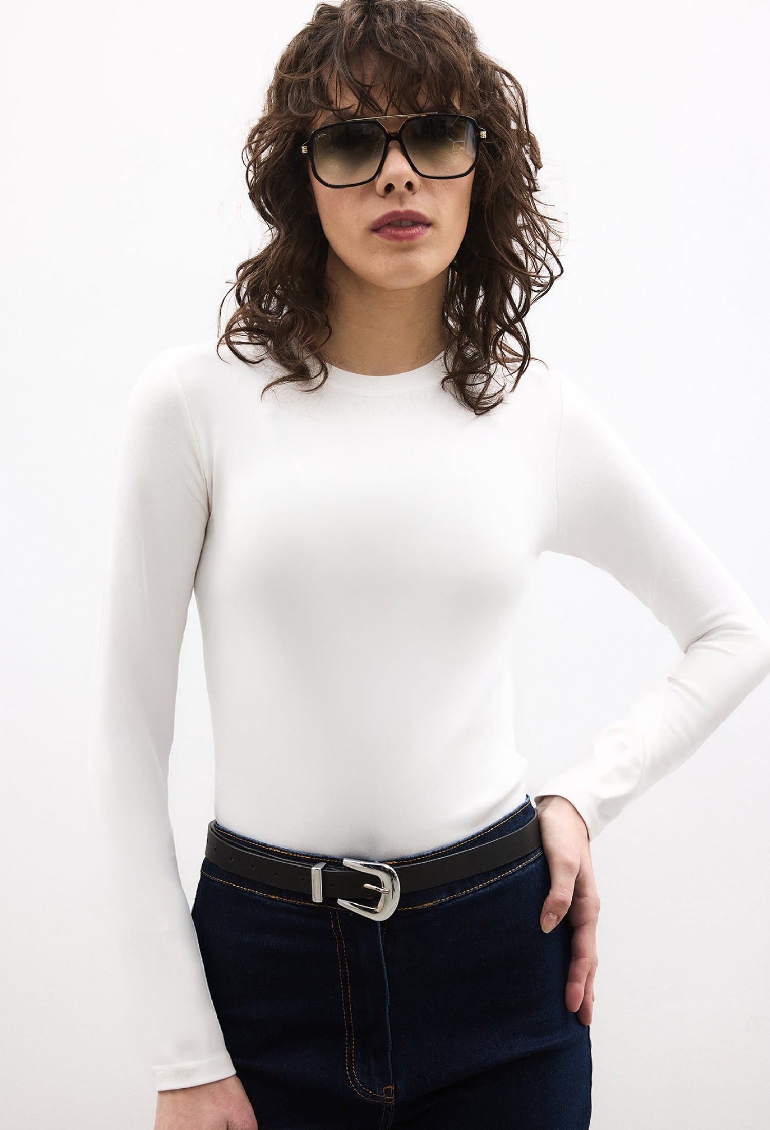 Blouse Slim Fit Long Sleeve Round Neck - Brand: Touche Prive - Women & Kids, Baby Clothes Wholesale - TheBS Women